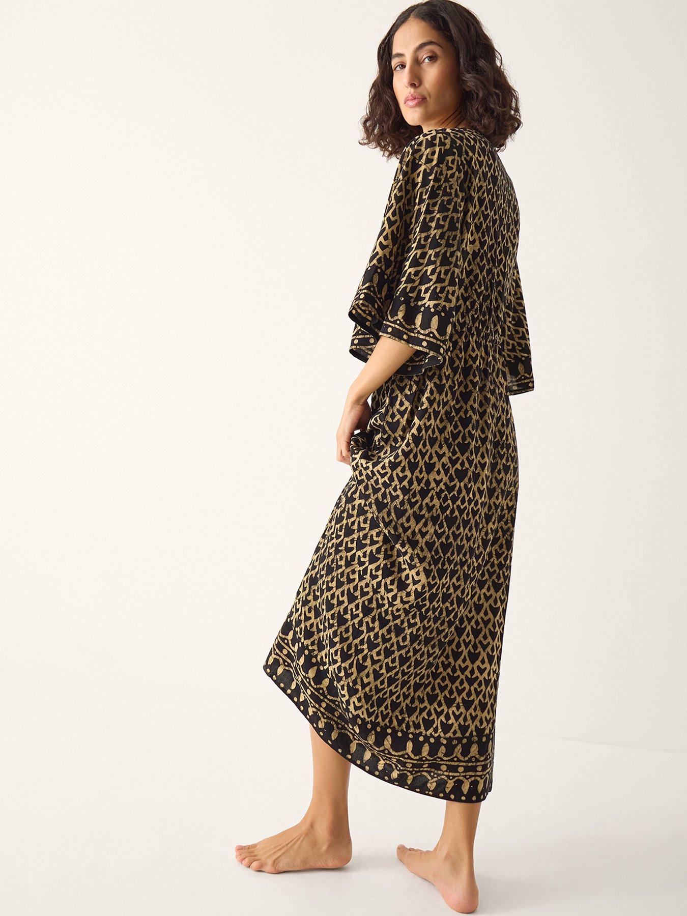  image of monsoon-arti-kaftan-black