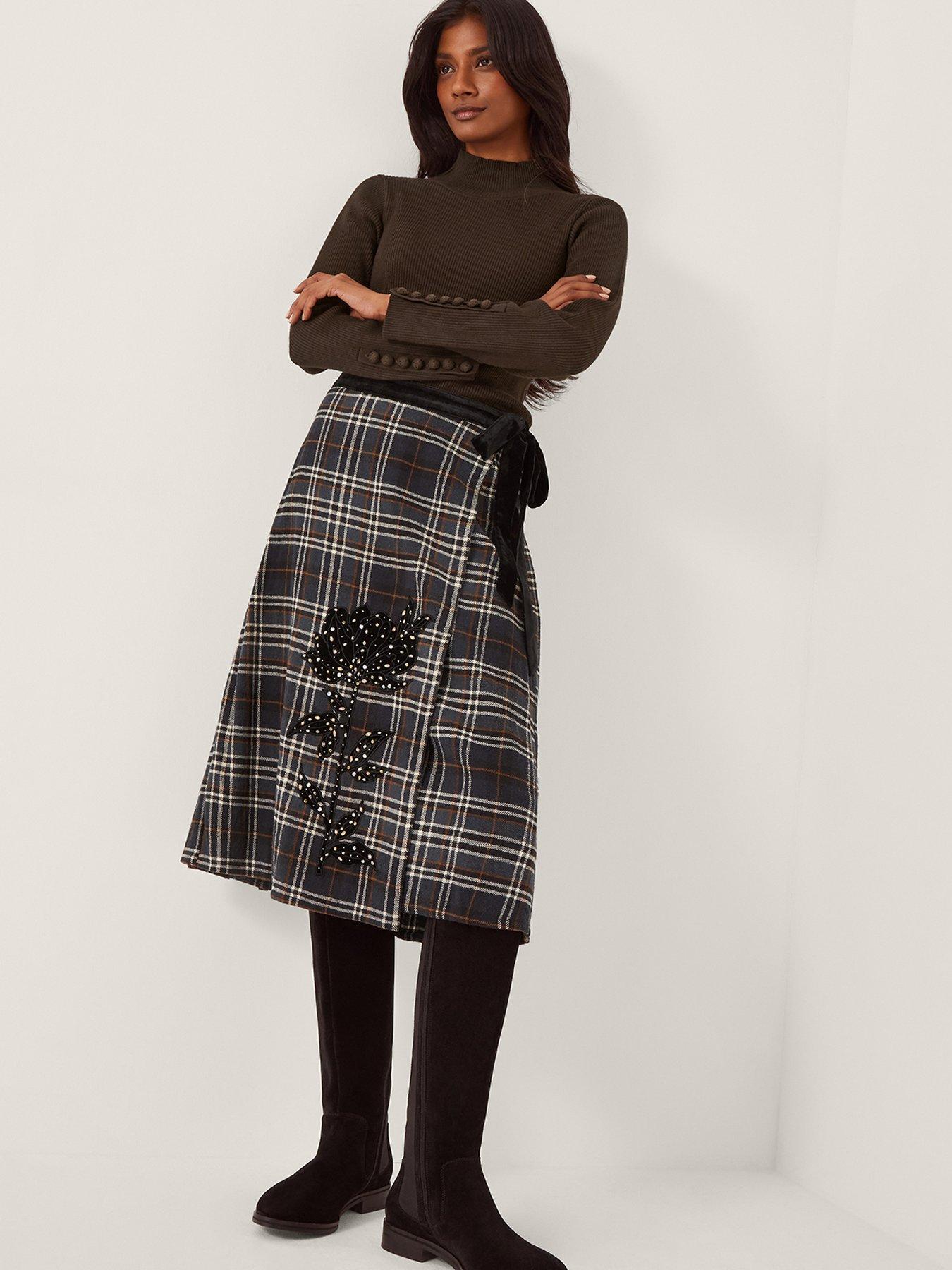  image of monsoon-ruby-ribbed-polo-neck-jumper-brown