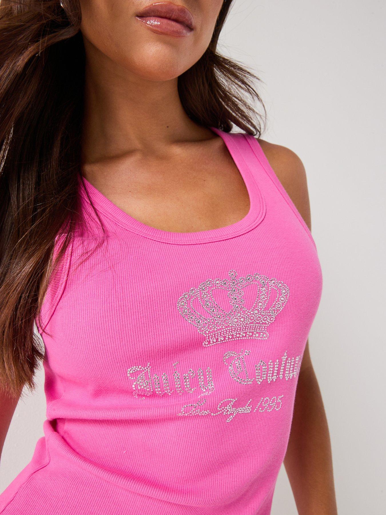 Image 6 of 6 of Juicy Couture Gothic Crown Vest - Pink