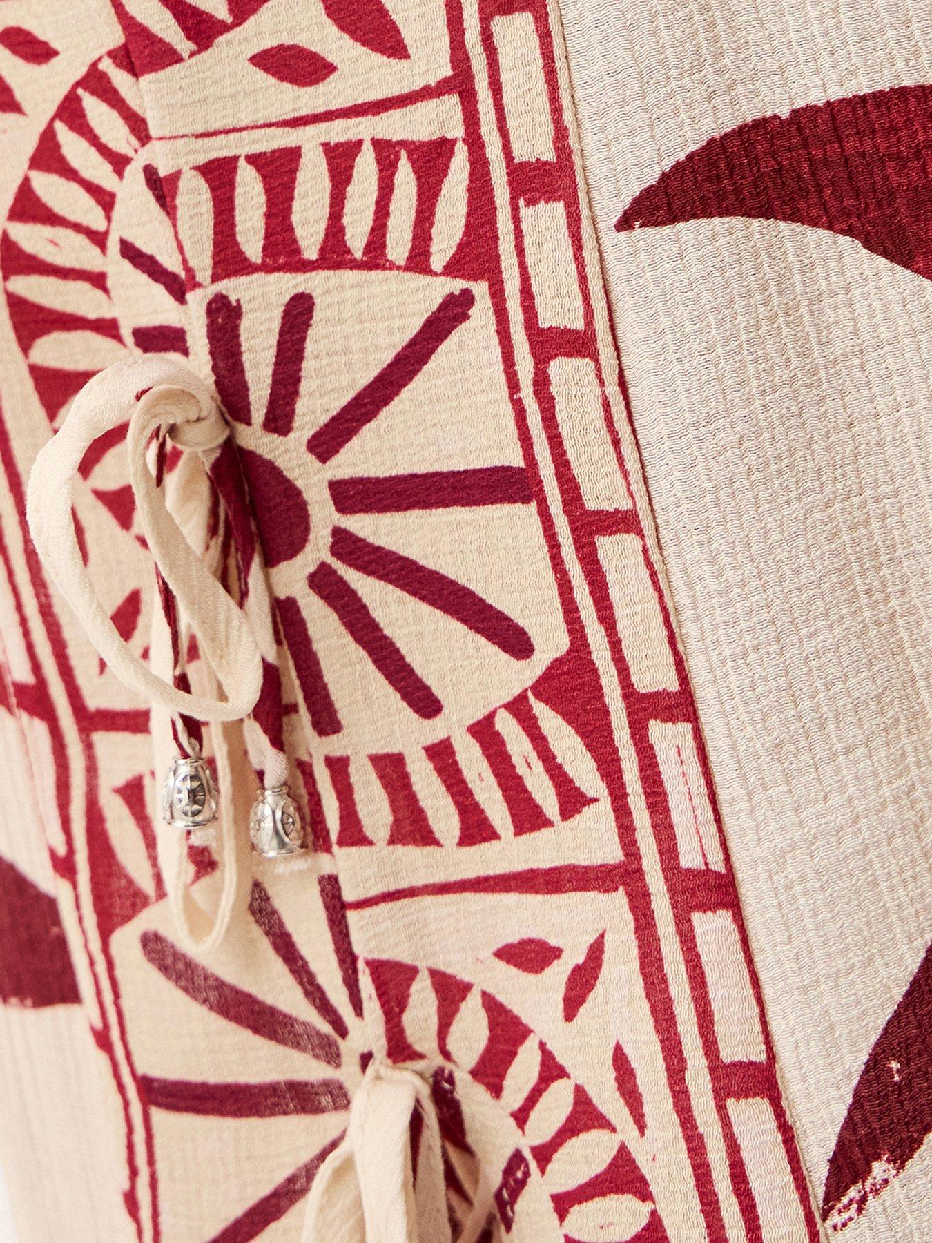 Image 5 of 5 of Monsoon Sunnie Tie Side Cami Top - Cream