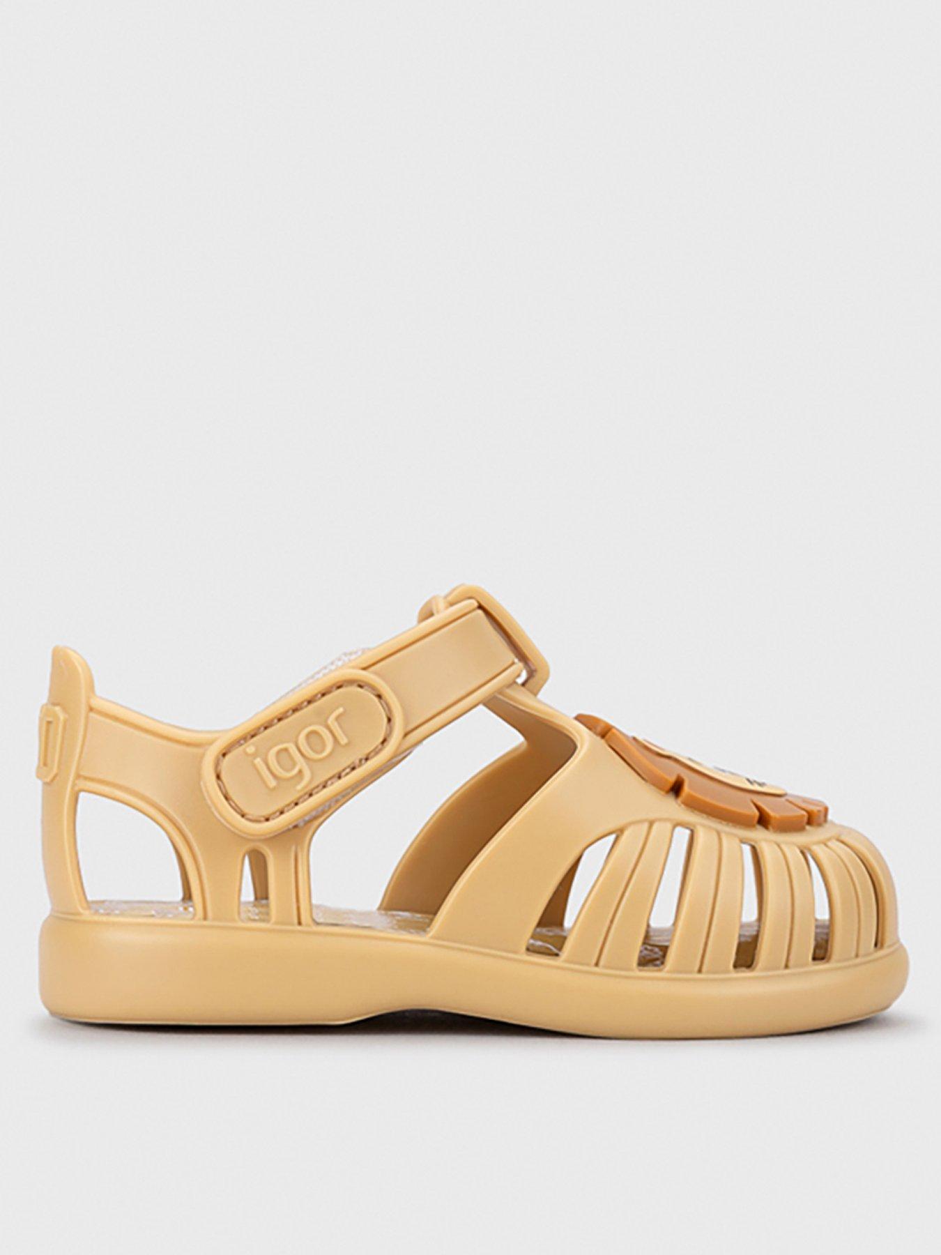 front image of igor-tobby-leo-sandal-brown