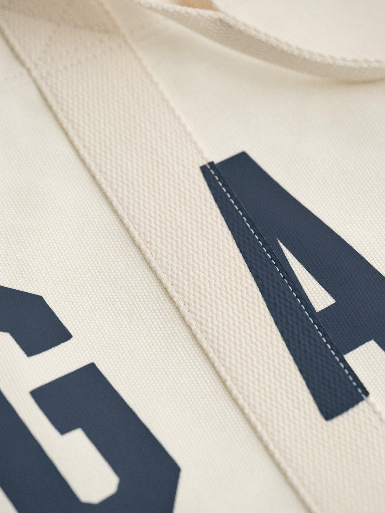  image of gant-contrast-colour-canvas-tote-bag