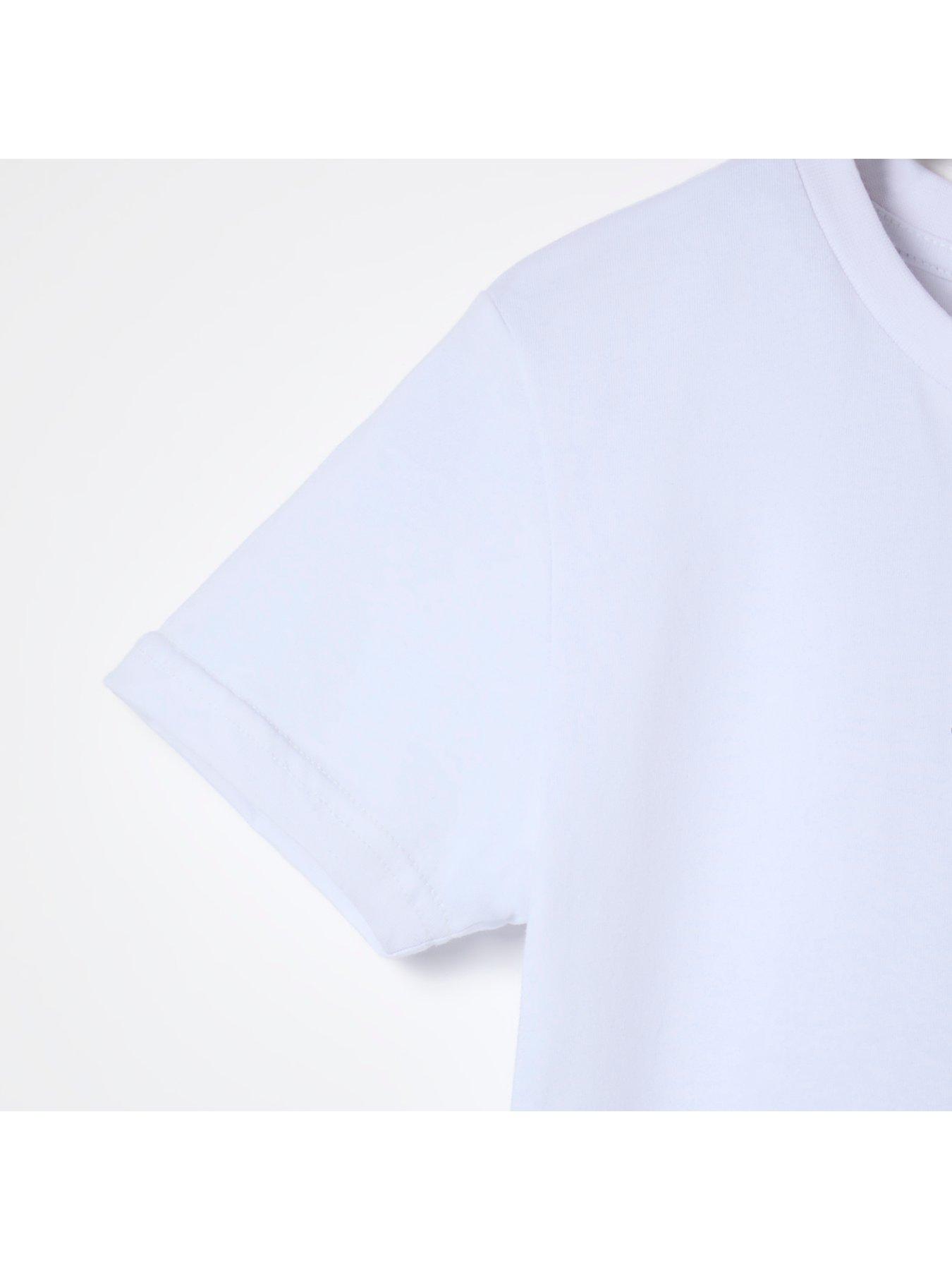  image of ellesse-junior-boys-duranio-2-pack-t-shirt-blackwhite