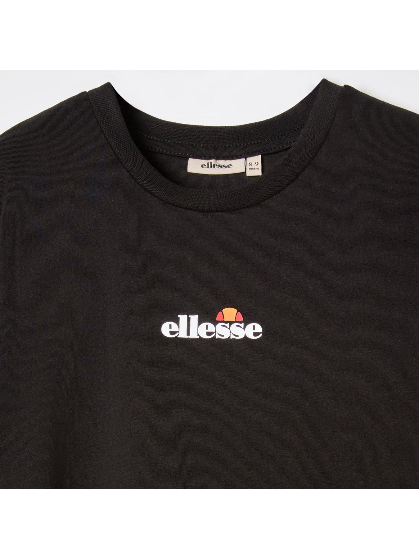  image of ellesse-junior-boys-duranio-2-pack-t-shirt-blackwhite