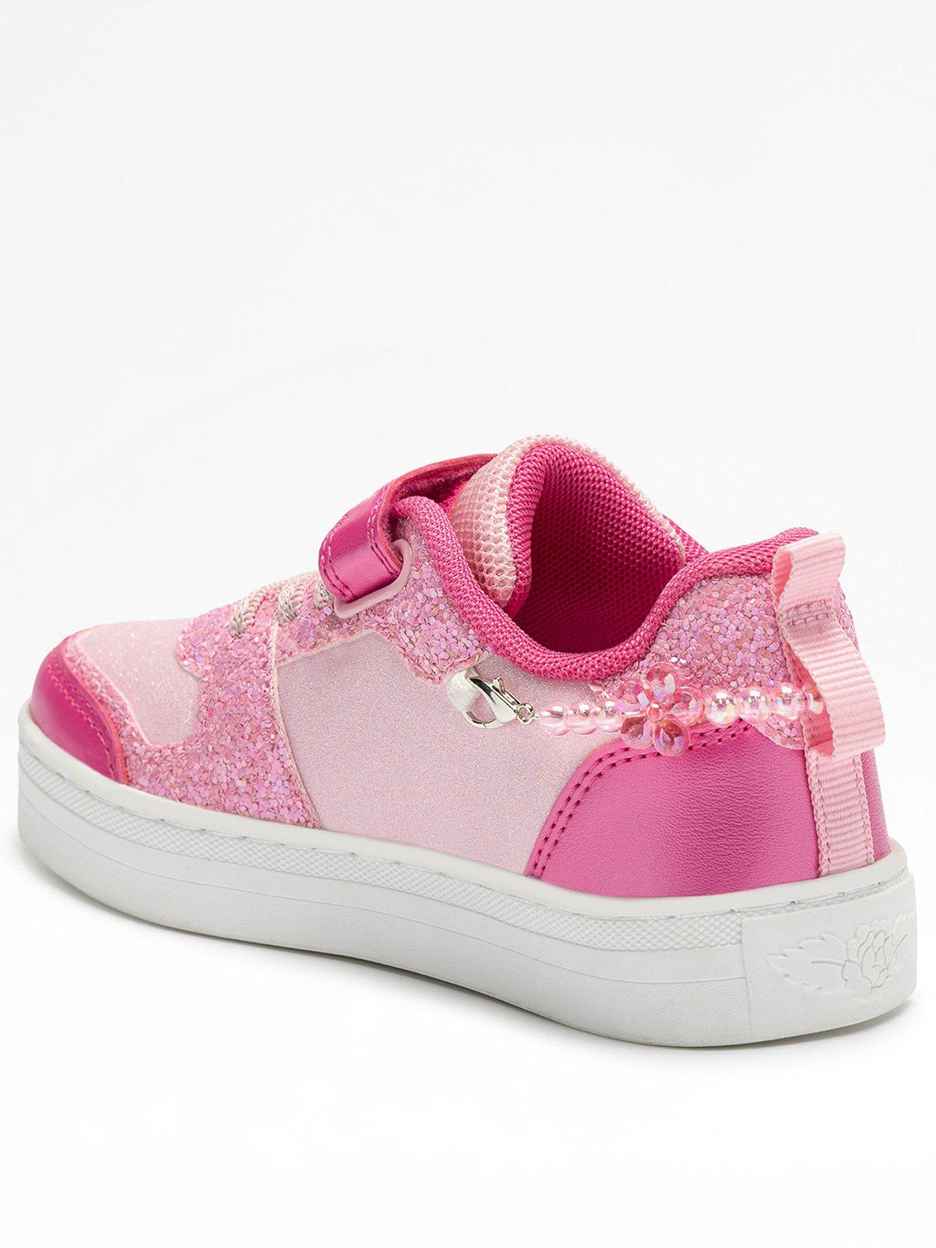 Image 3 of 5 of Lelli Kelly Gioello Scrapa Velcro Strap Trainer - Pink