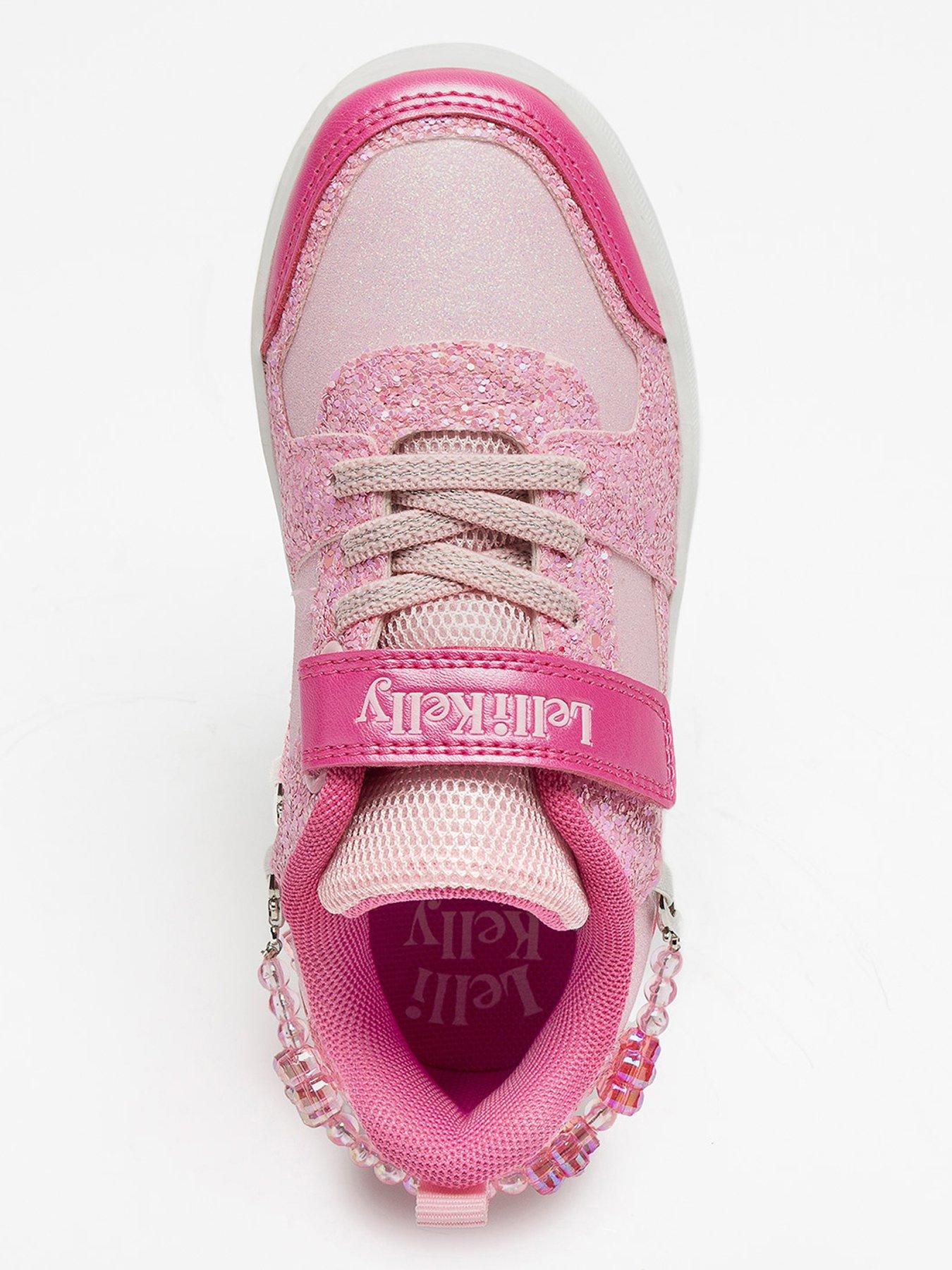 Image 4 of 5 of Lelli Kelly Gioello Scrapa Velcro Strap Trainer - Pink