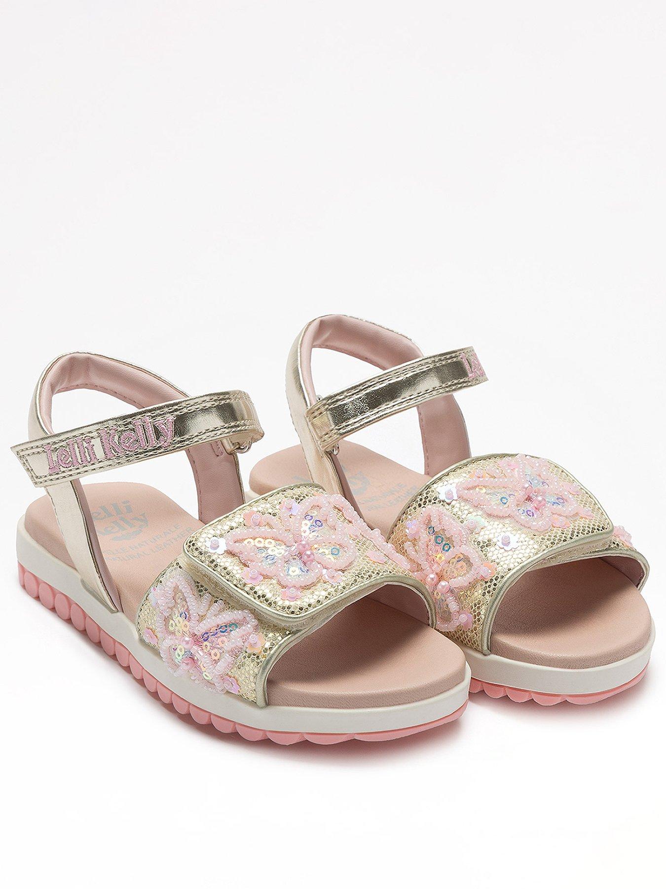 front image of lelli-kelly-emerald-metallic-beaded-sandal-gold