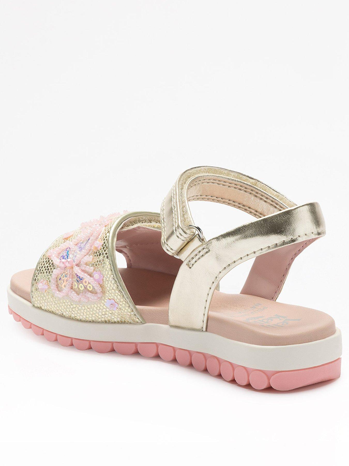  image of lelli-kelly-emerald-metallic-beaded-sandal-gold