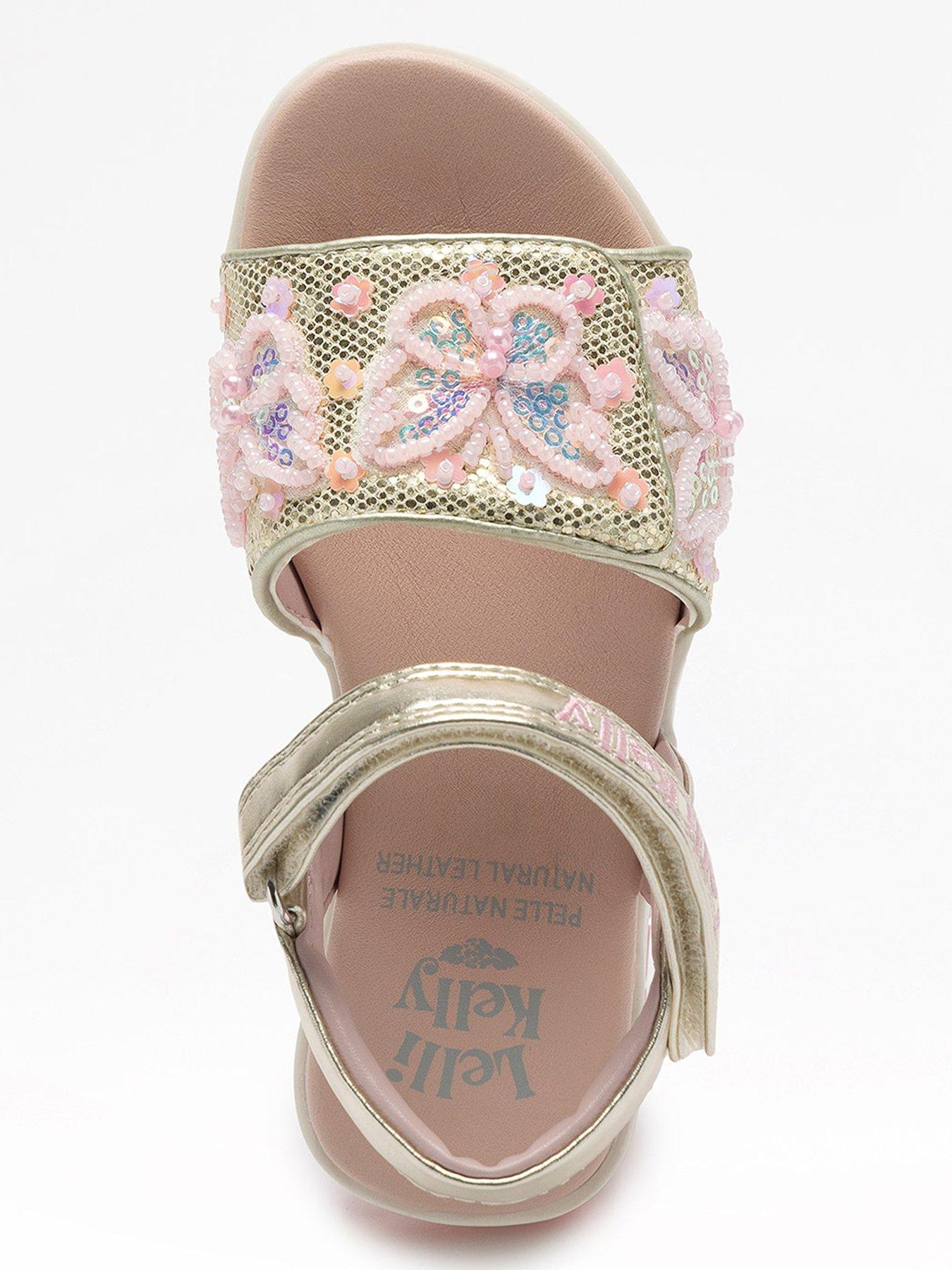  image of lelli-kelly-emerald-metallic-beaded-sandal-gold