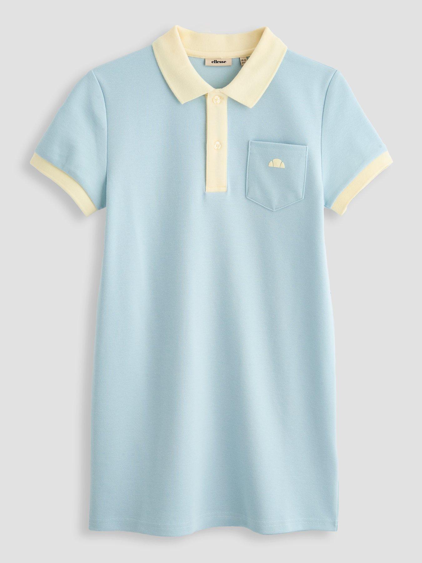 Ellesse Junior Girls Ribes Polo Dress - Light Blue