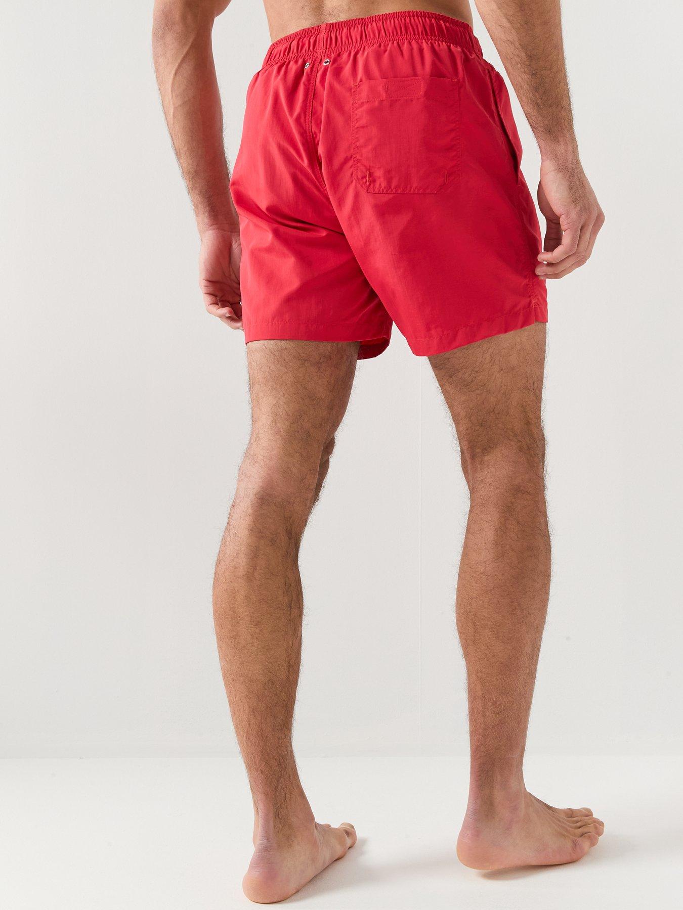 Image 2 of 5 of GANT Logo Swim Shorts - Red