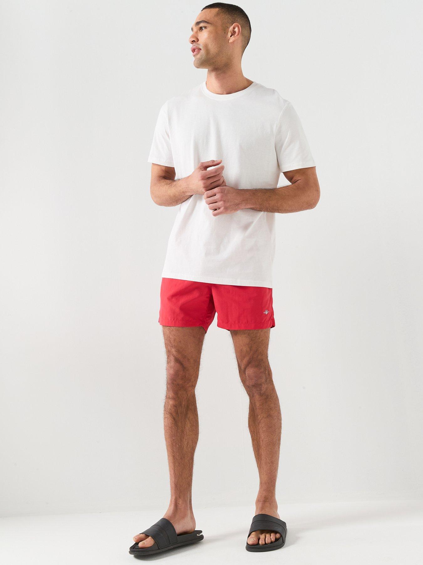 Image 3 of 5 of GANT Logo Swim Shorts - Red