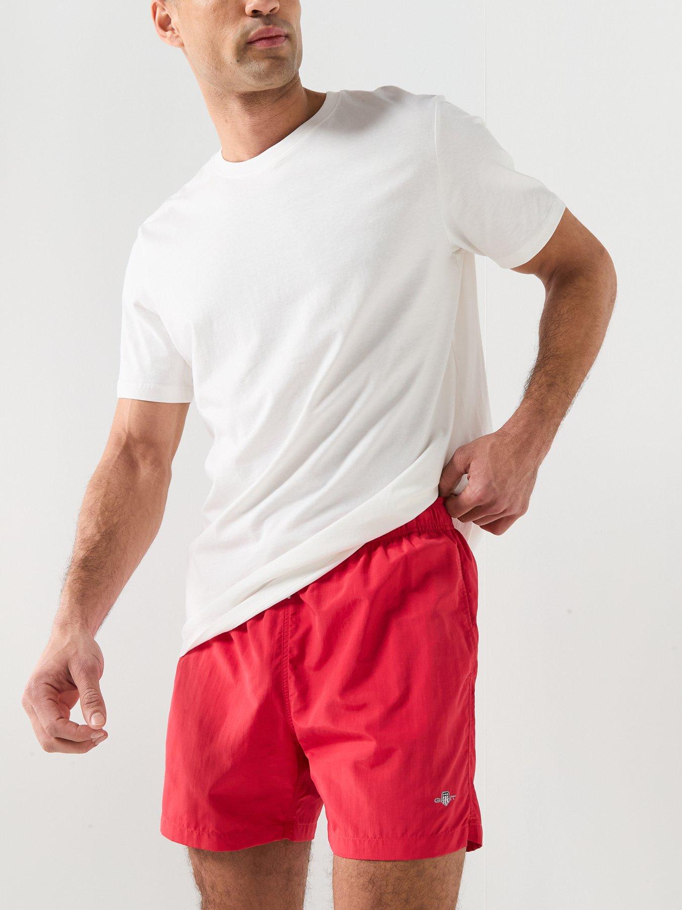 Image 5 of 5 of GANT Logo Swim Shorts - Red