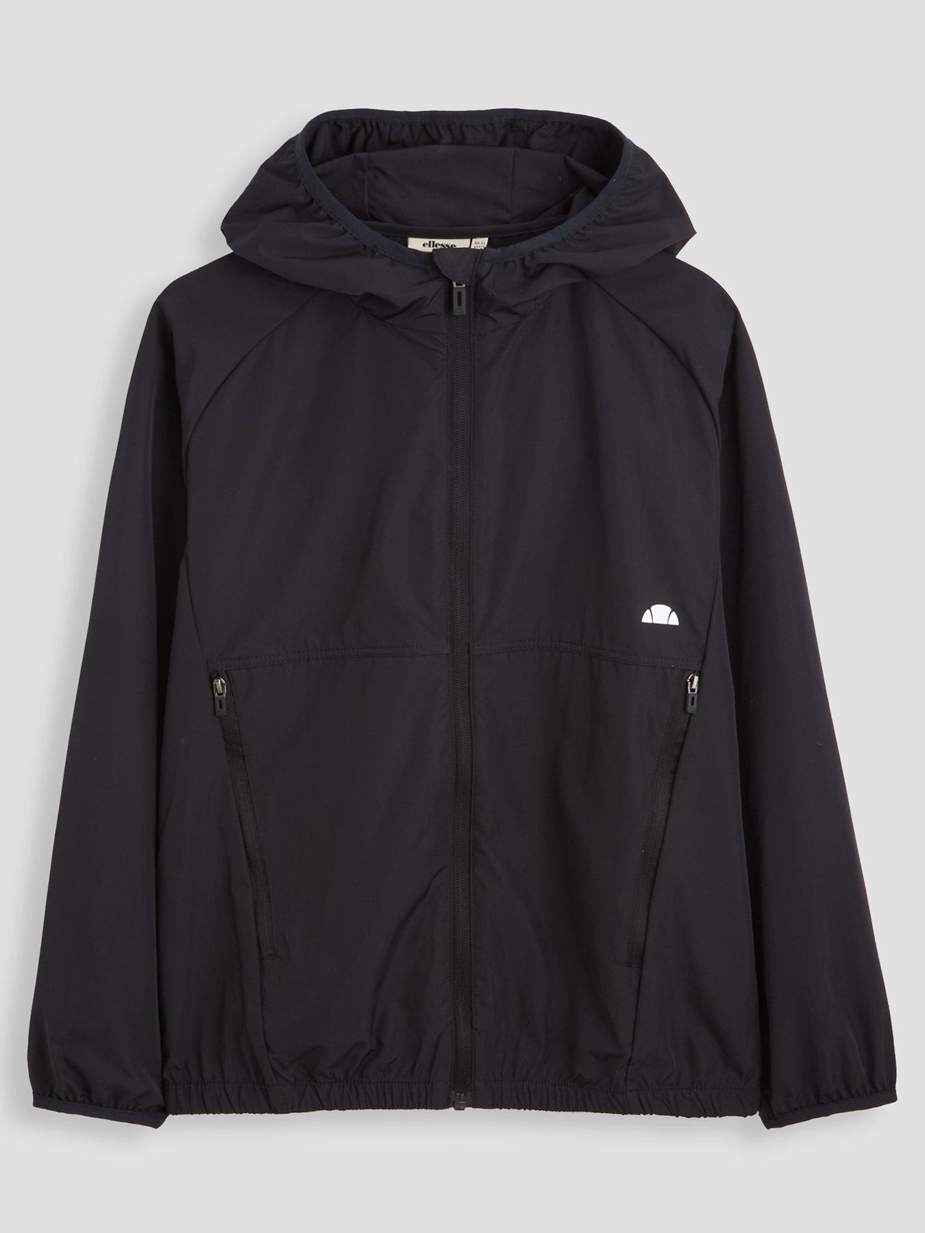  image of ellesse-unisex-garbon-windrunner-jacket-black