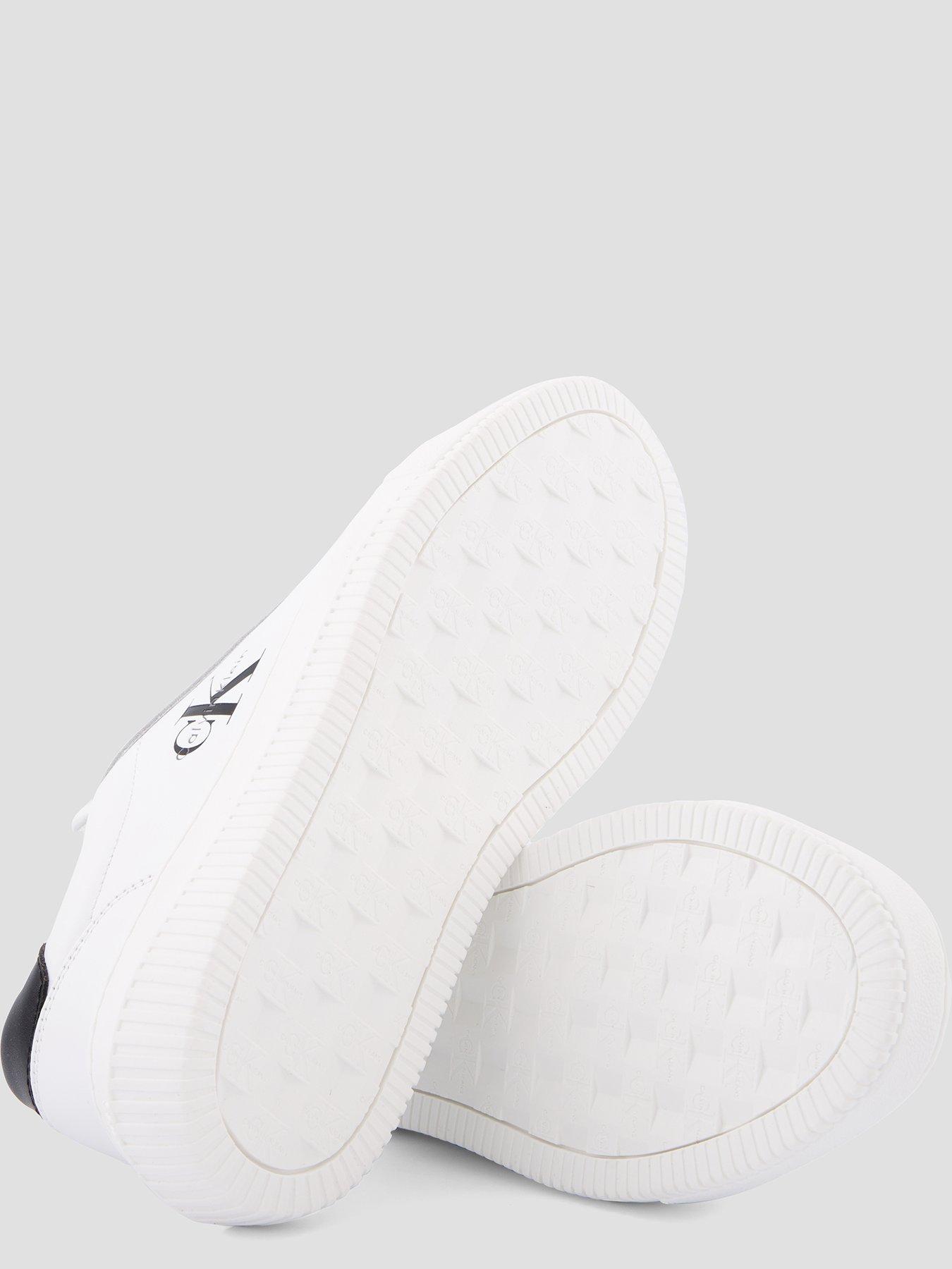 Image 4 of 7 of Calvin Klein Jeans Jeans Leather Trainers - White