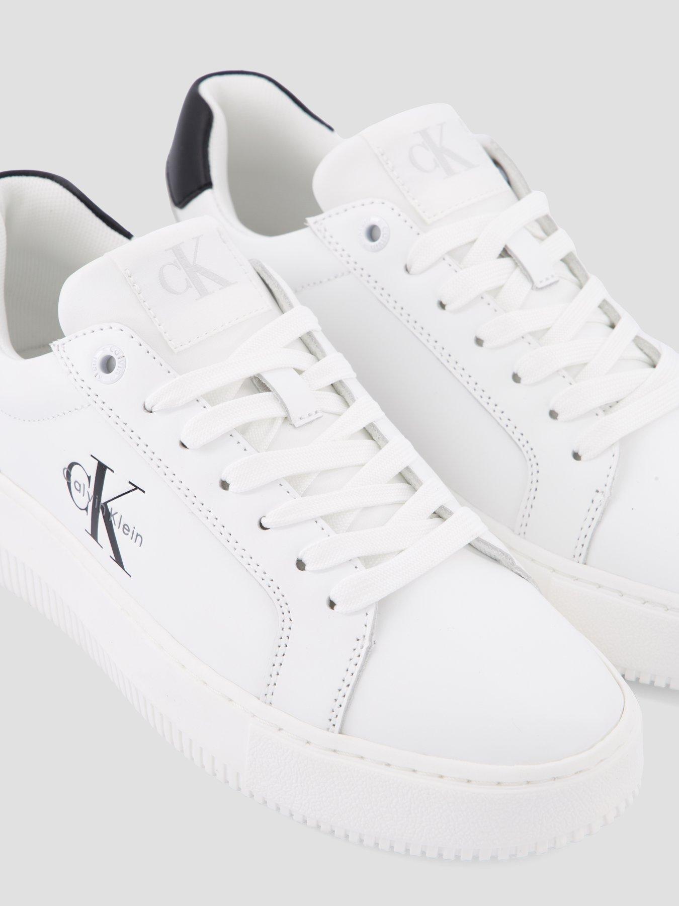 Image 5 of 7 of Calvin Klein Jeans Jeans Leather Trainers - White