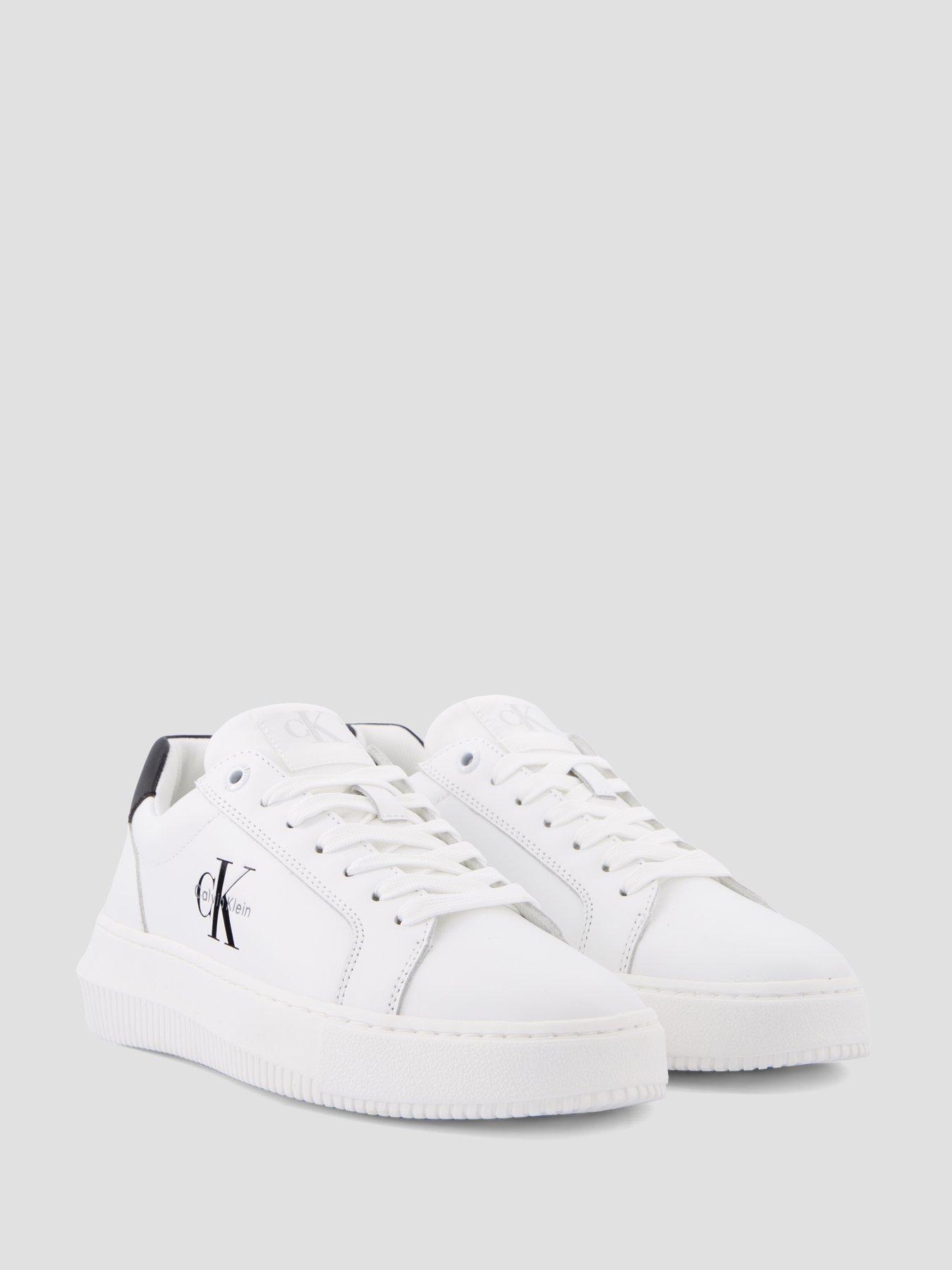 Image 6 of 7 of Calvin Klein Jeans Jeans Leather Trainers - White