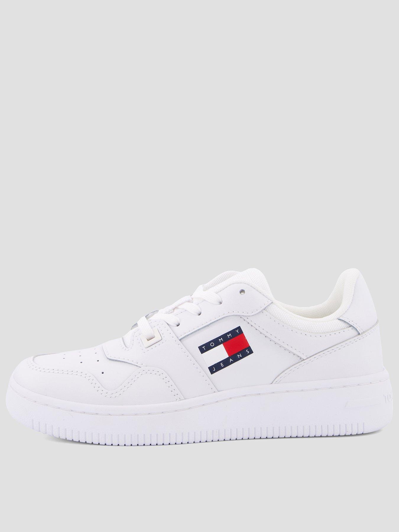 Tommy Jeans Retro Basket Essential Trainers - White