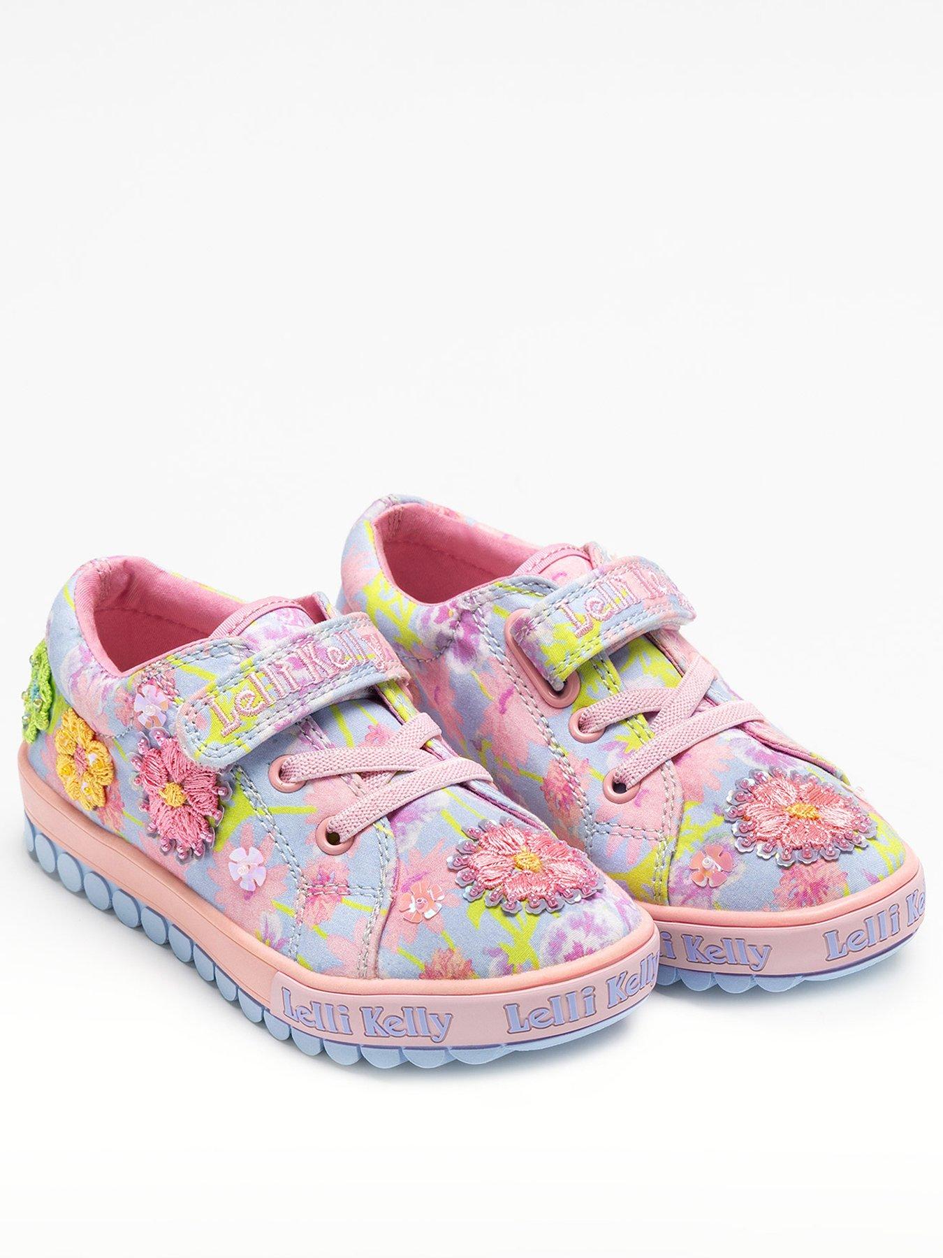stillFront image of lelli-kelly-eloise-strap-scarpa-beaded-trainer-purple