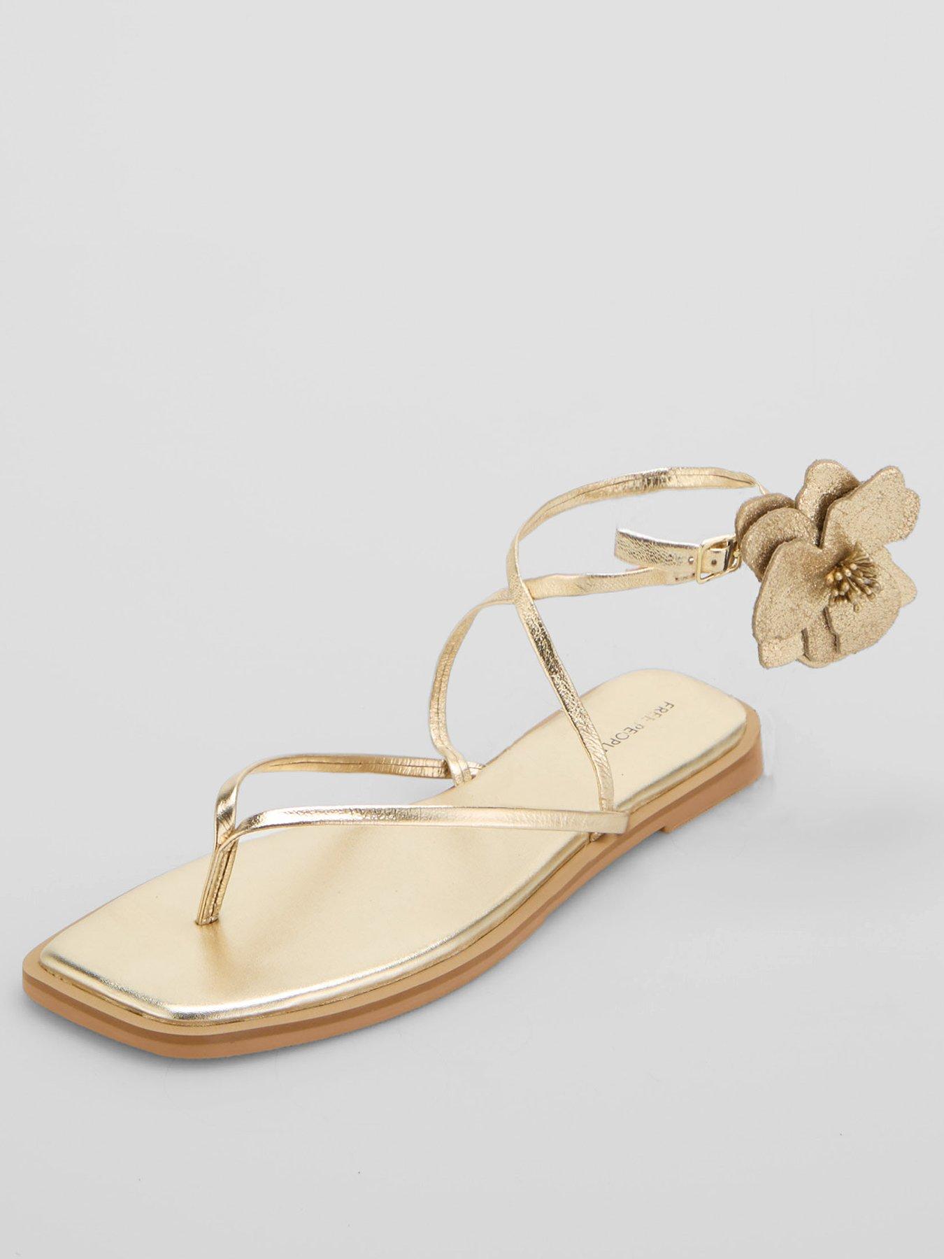 Image 2 of 6 of FREE PEOPLE Magnolia Sandals - Gold