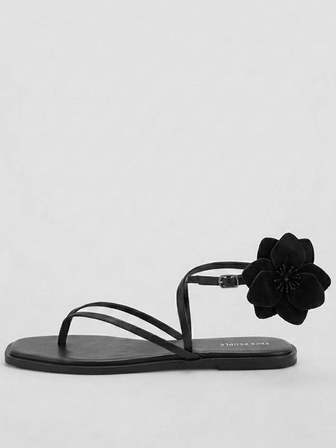 Image 1 of 6 of FREE PEOPLE Mismatch Magnolia Sandal - Black