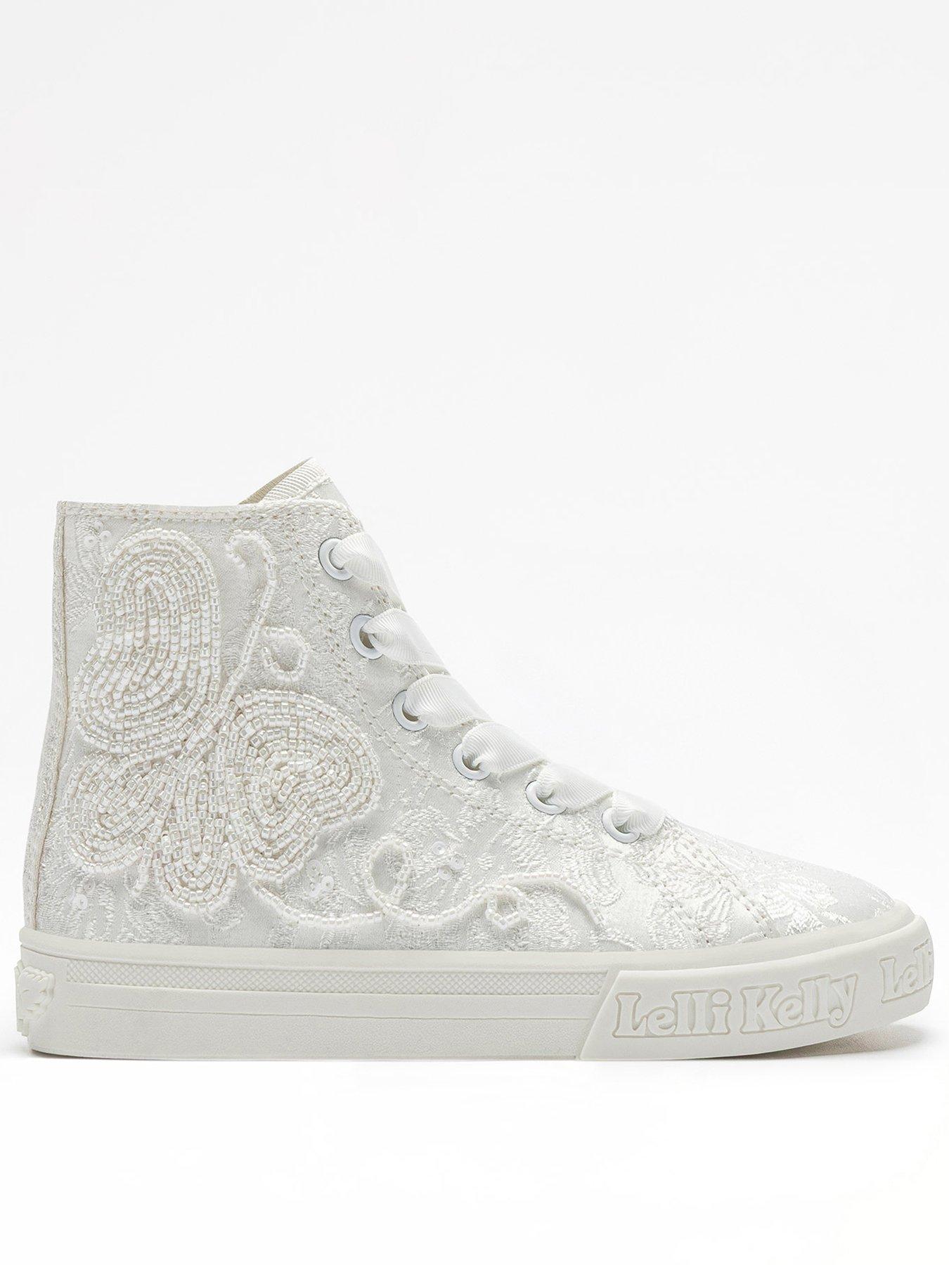 Image 1 of 4 of Lelli Kelly Jadis Scarpa Beaded Trainer - White