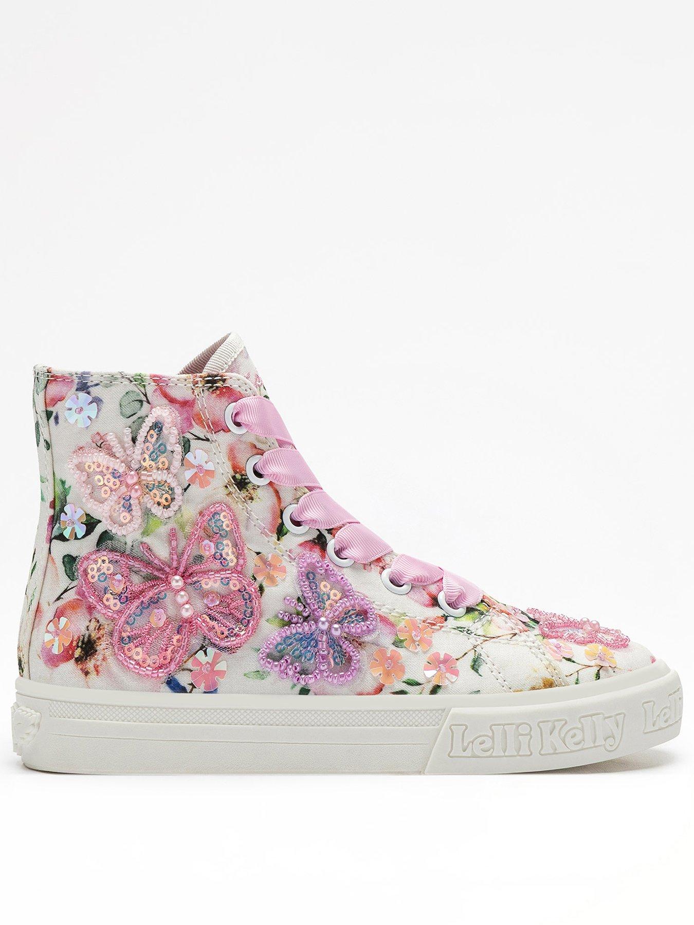 front image of lelli-kelly-serena-mid-scarpa-beaded-trainer-white