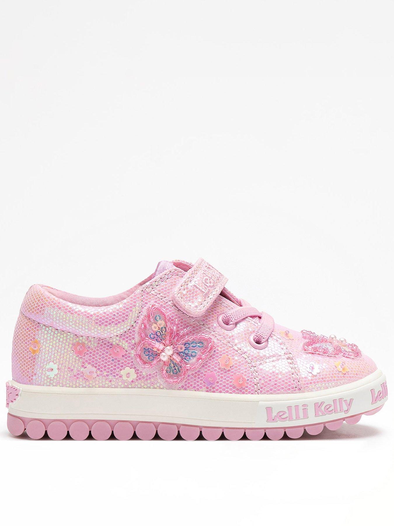 Lelli Kelly Emerald Scarpa Velcro Strap Trainer - Pink
