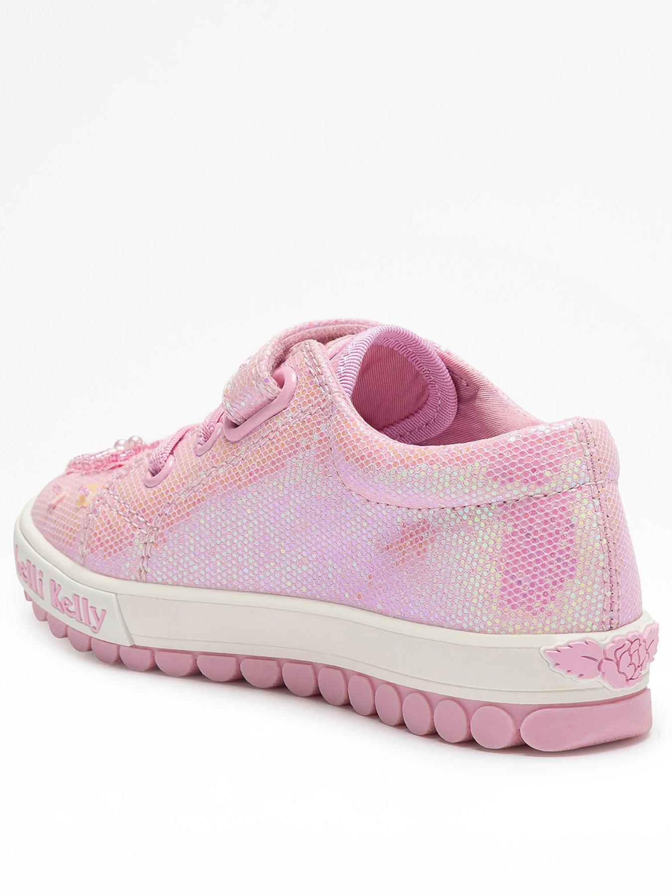 Image 2 of 4 of Lelli Kelly Emerald Scarpa Velcro Strap Trainer - Pink