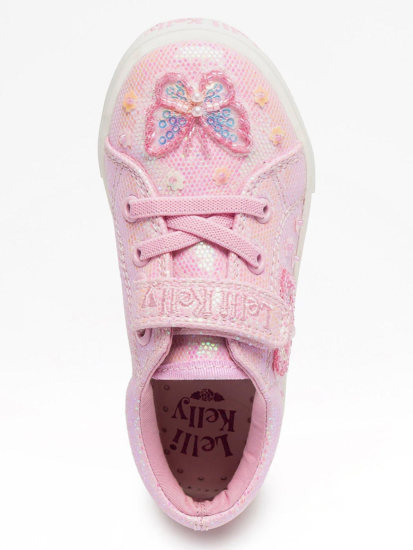 Image 3 of 4 of Lelli Kelly Emerald Scarpa Velcro Strap Trainer - Pink