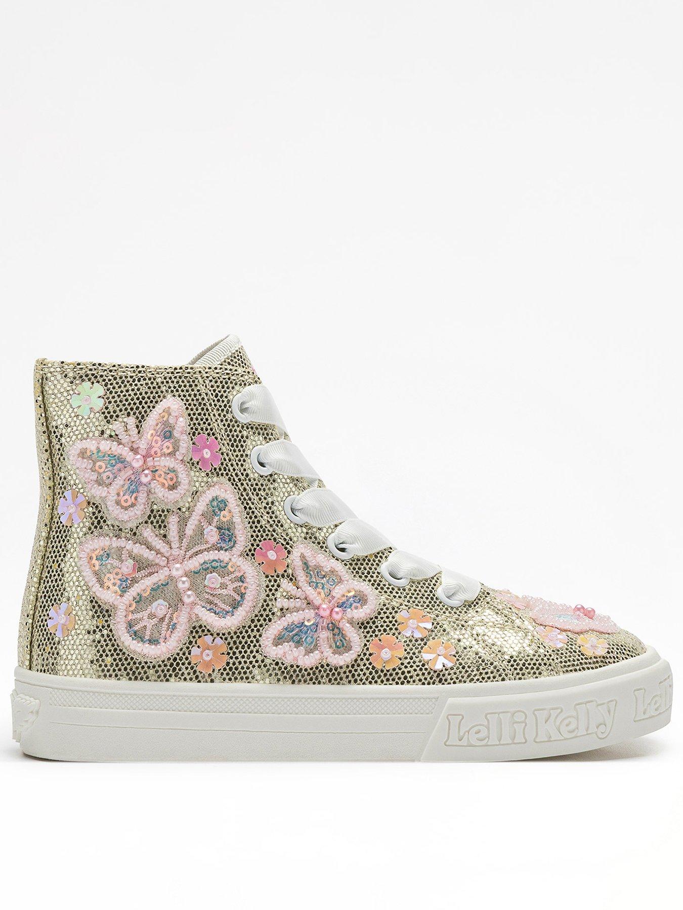 Lelli Kelly Emerald Scarpa Glitter Trainer - Gold