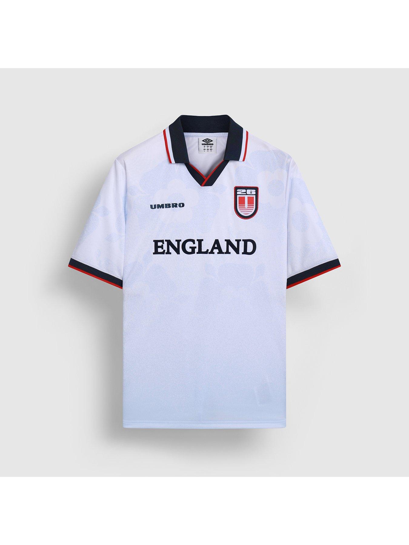 Umbro Mens Football England Jersey - White