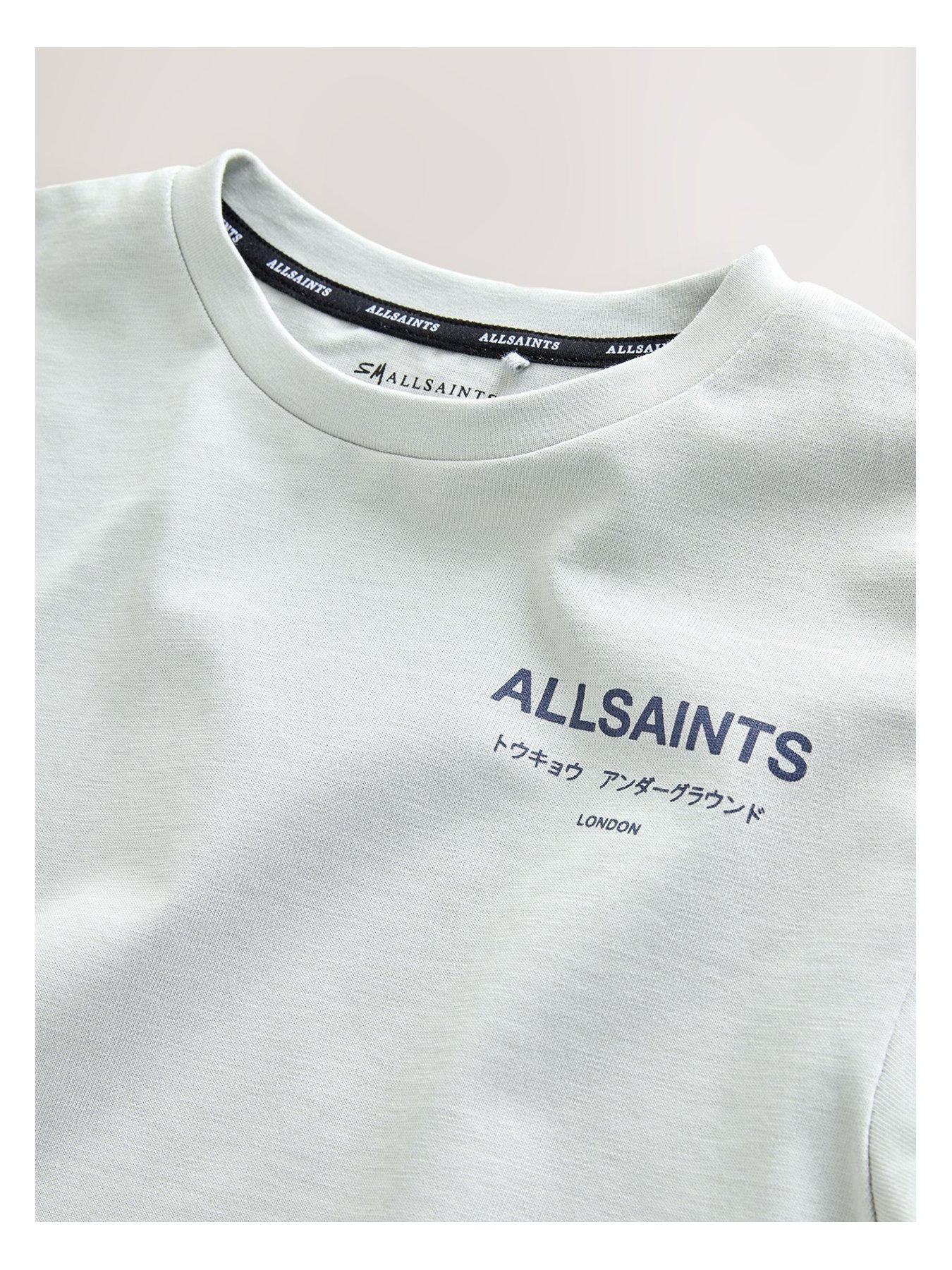 Image 2 of 4 of smALLSAINTS Boys Crew Neck Short Sleeve Logo T-shirt - Grey