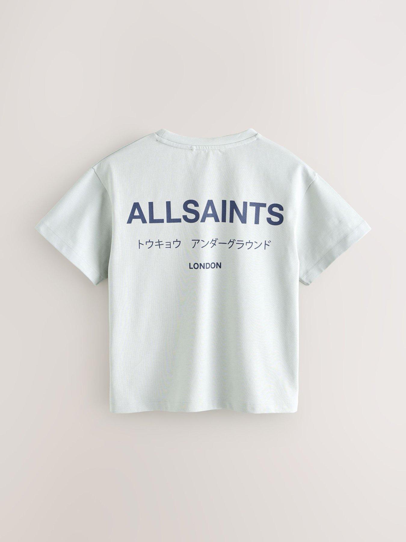 Image 4 of 4 of smALLSAINTS Boys Crew Neck Short Sleeve Logo T-shirt - Grey