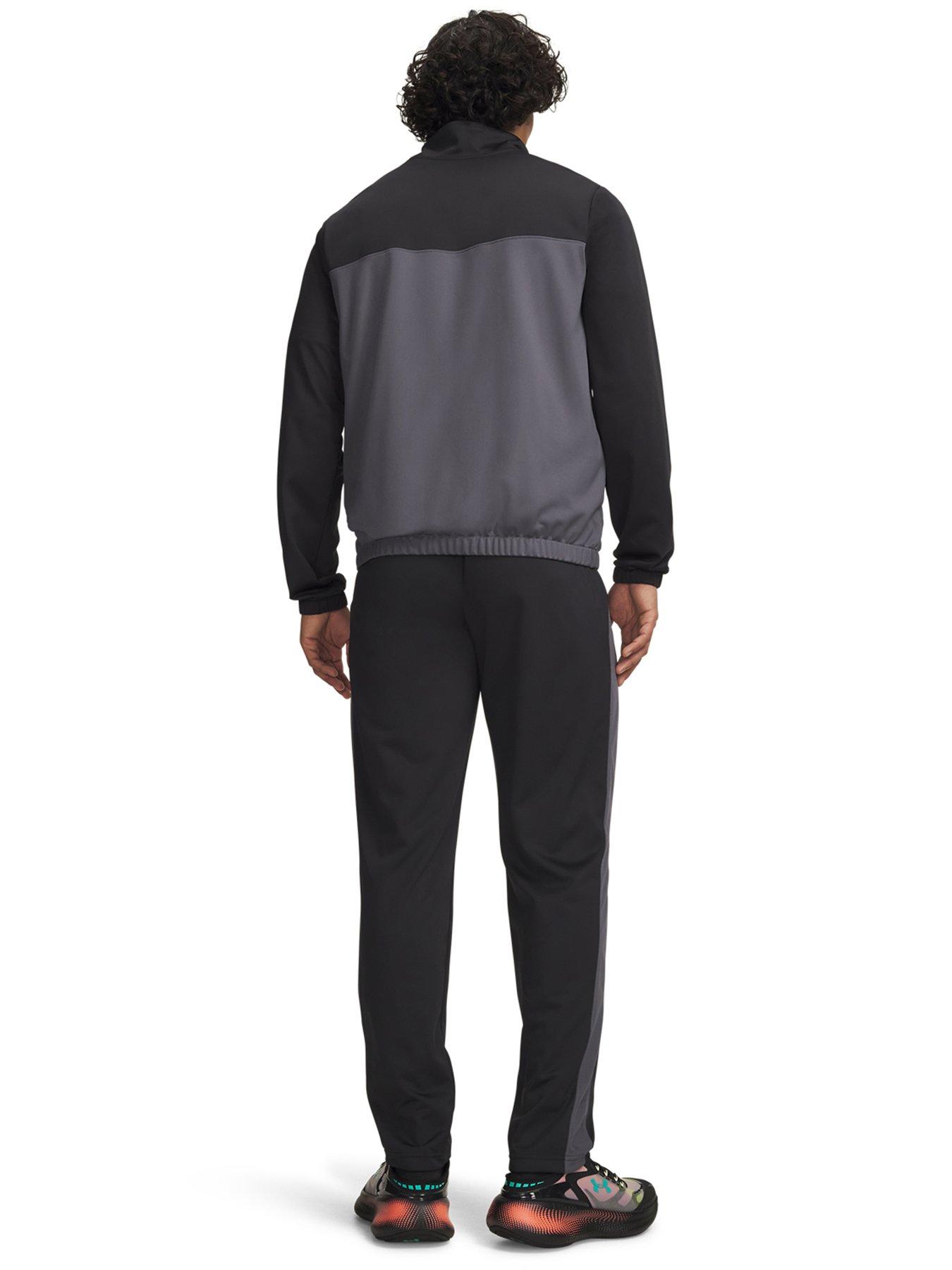  image of under-armour-mens-training-rival-knit-tracksuit-black