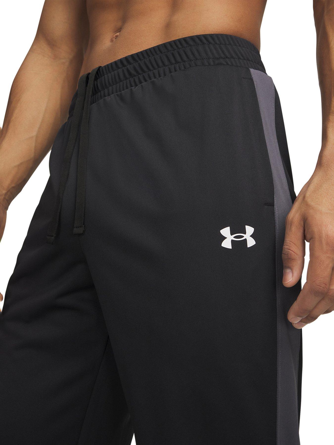  image of under-armour-mens-training-rival-knit-tracksuit-black