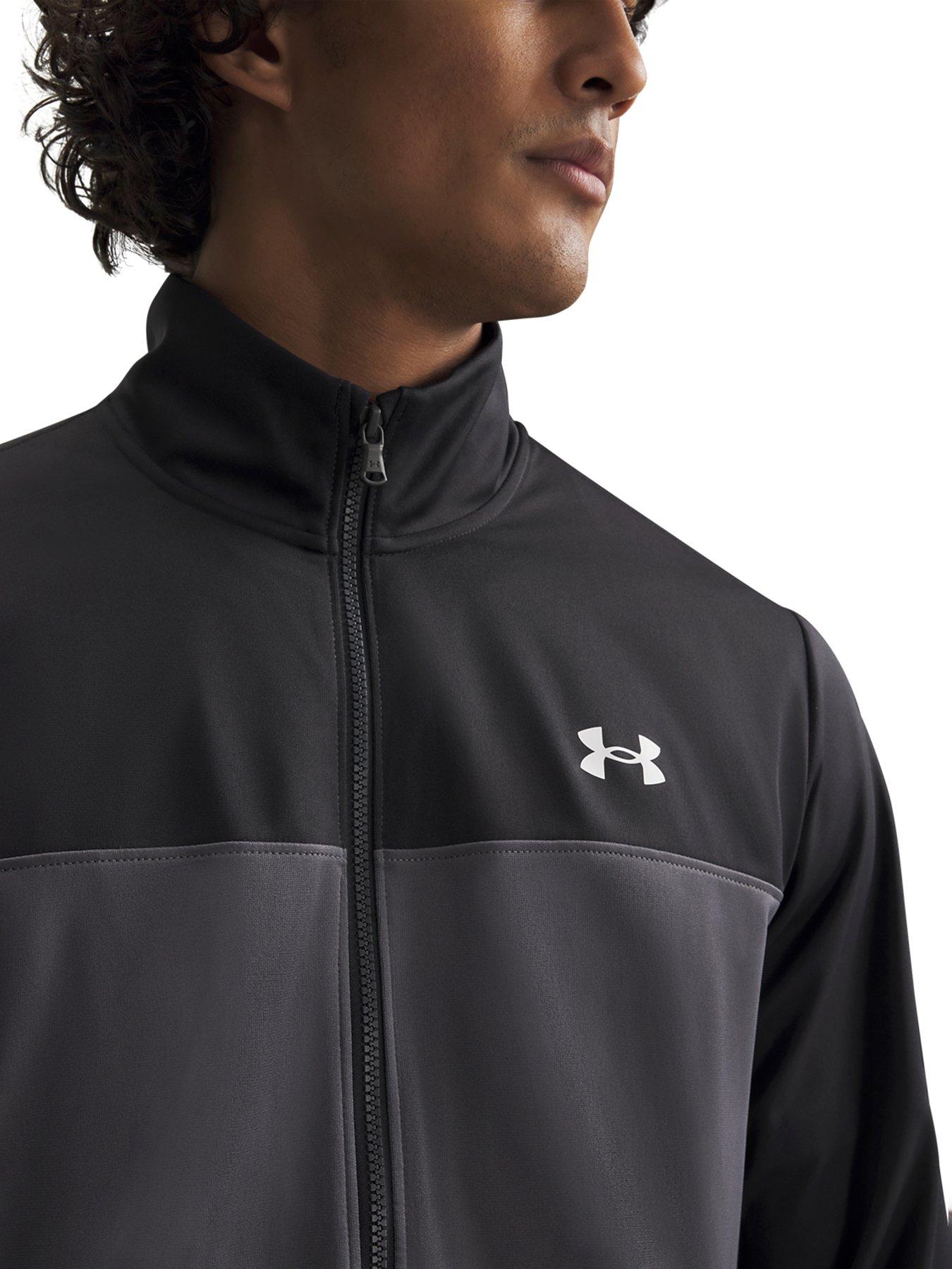 image of under-armour-mens-training-rival-knit-tracksuit-black