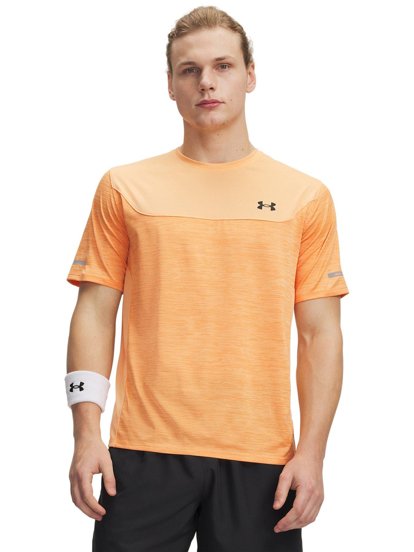 UNDER ARMOUR Mens Training Tech Utility Short Sleeve T-Shirt - Orange