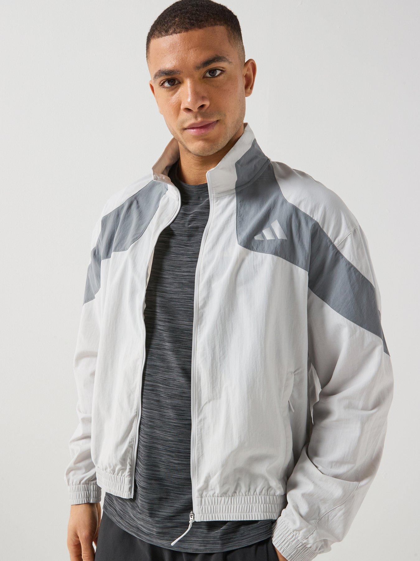 adidas Mens Running Adi365 Seasonal Jacket - Grey