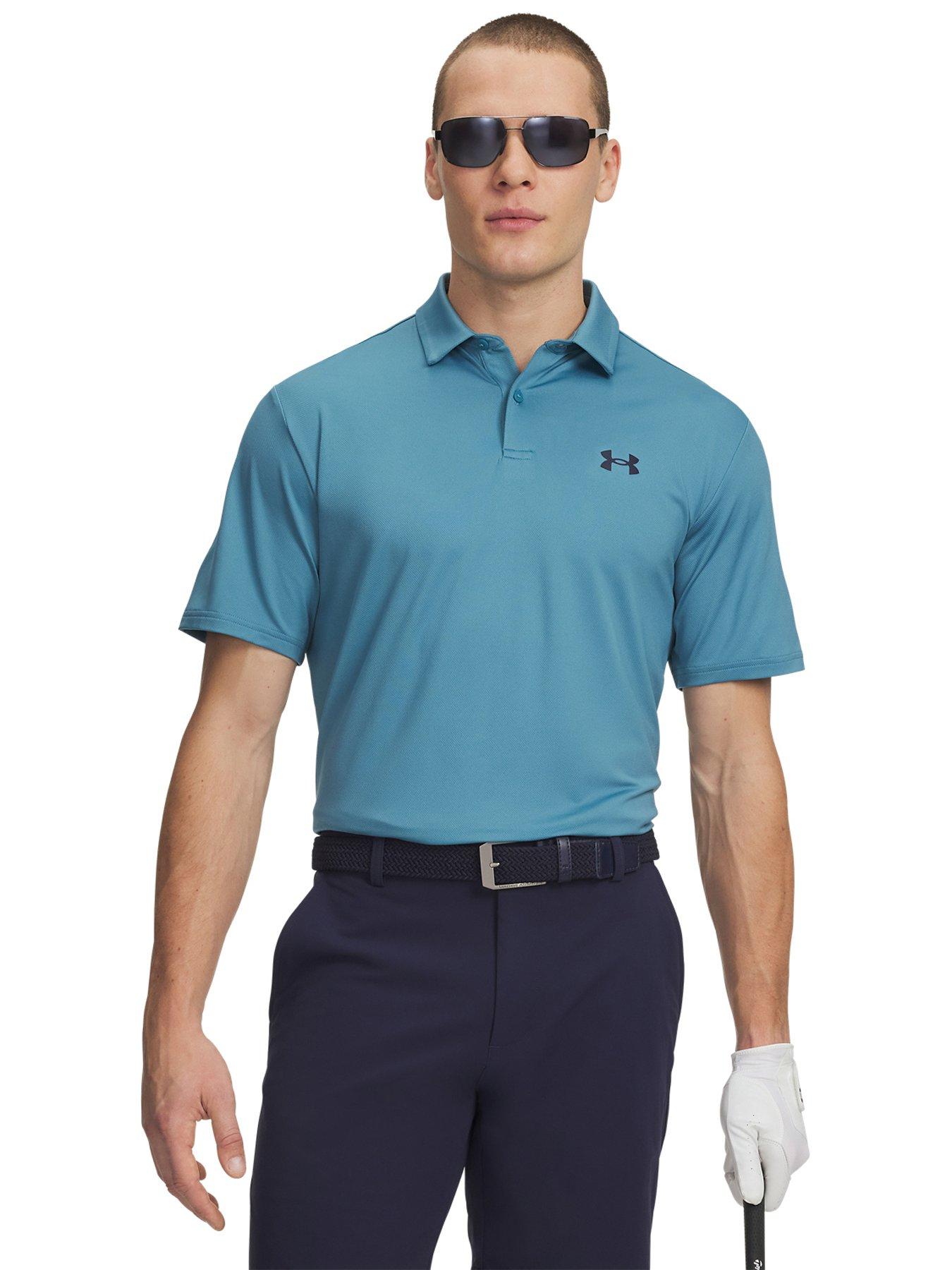 UNDER ARMOUR Mens Golf Matchplay Short Sleeve Polo - Blue