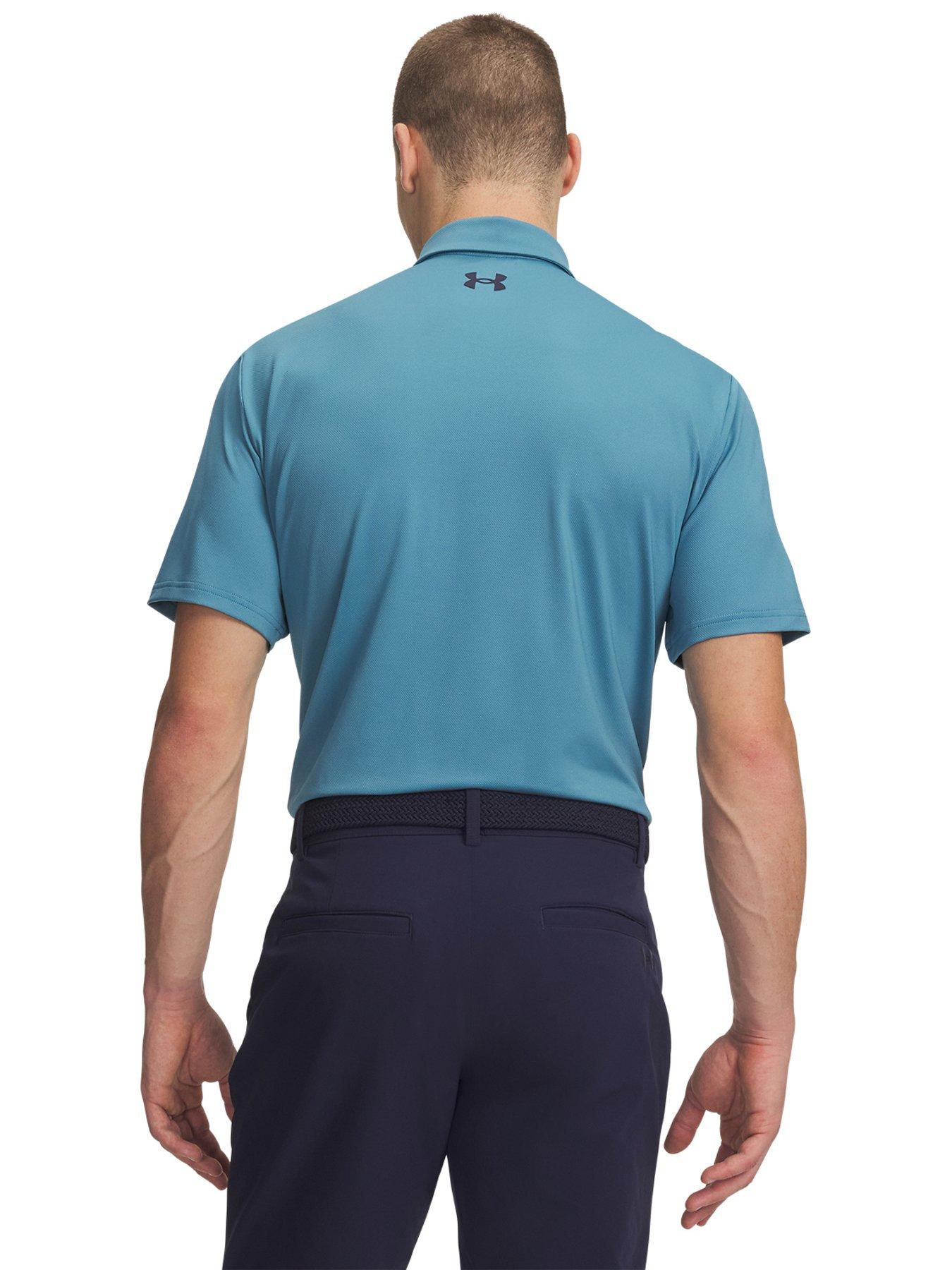 Image 2 of 3 of UNDER ARMOUR Mens Golf Matchplay Short Sleeve Polo - Blue