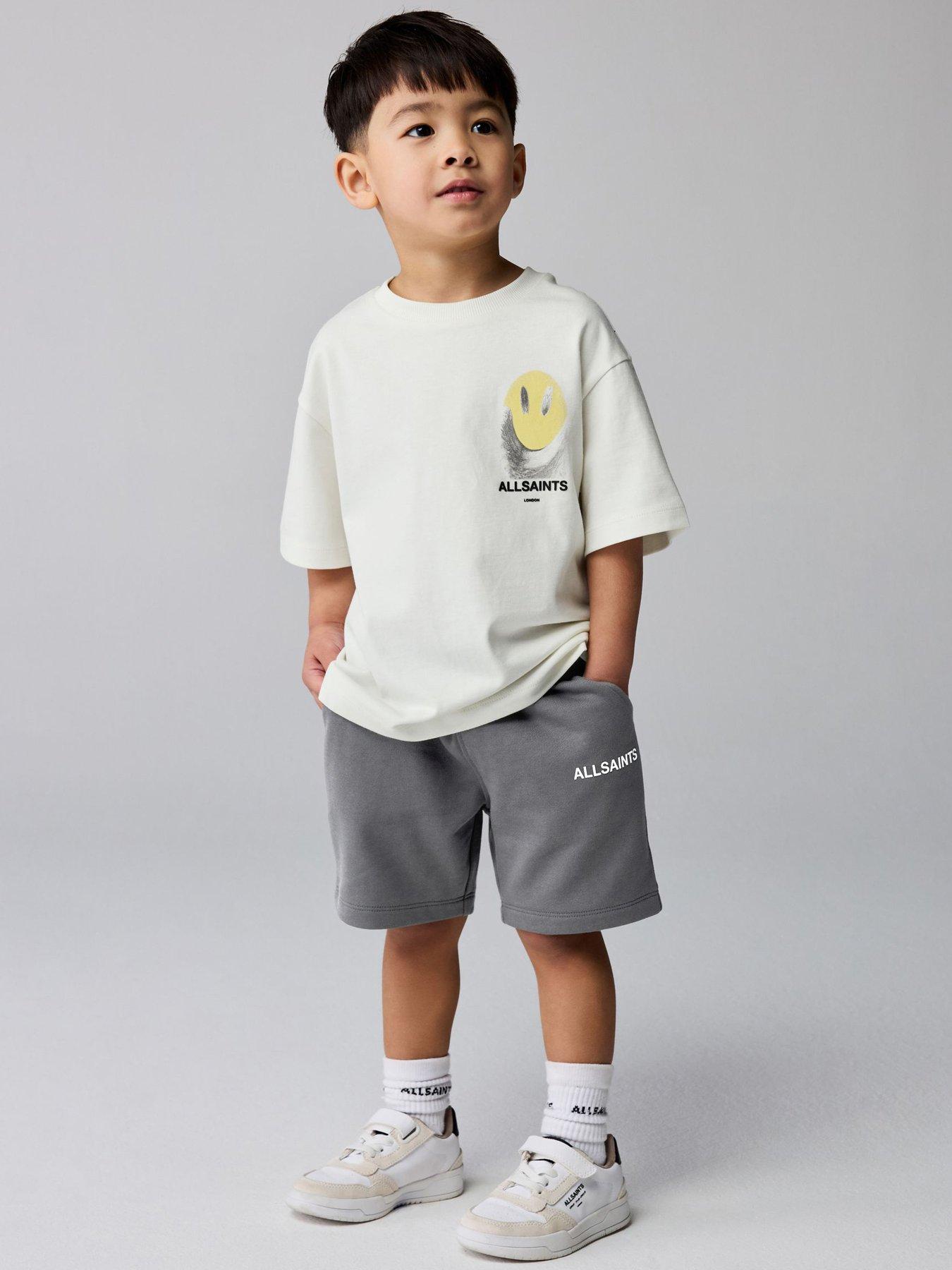 smALLSAINTS Younger Boys Party Smile T-Shirt Set - White