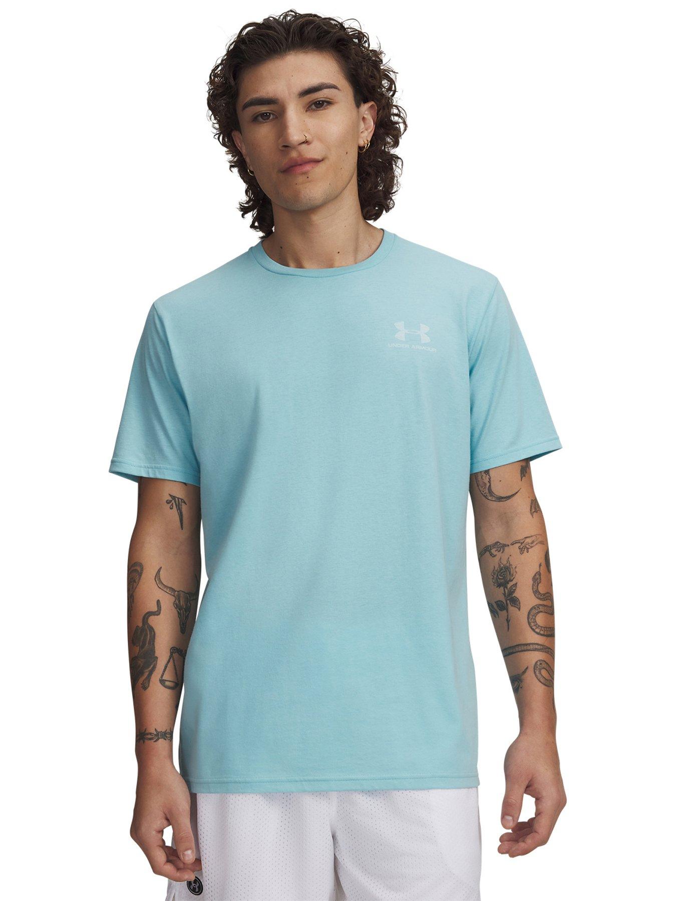 UNDER ARMOUR Mens Training Left Chest Short Sleeve T-Shirt - Blue