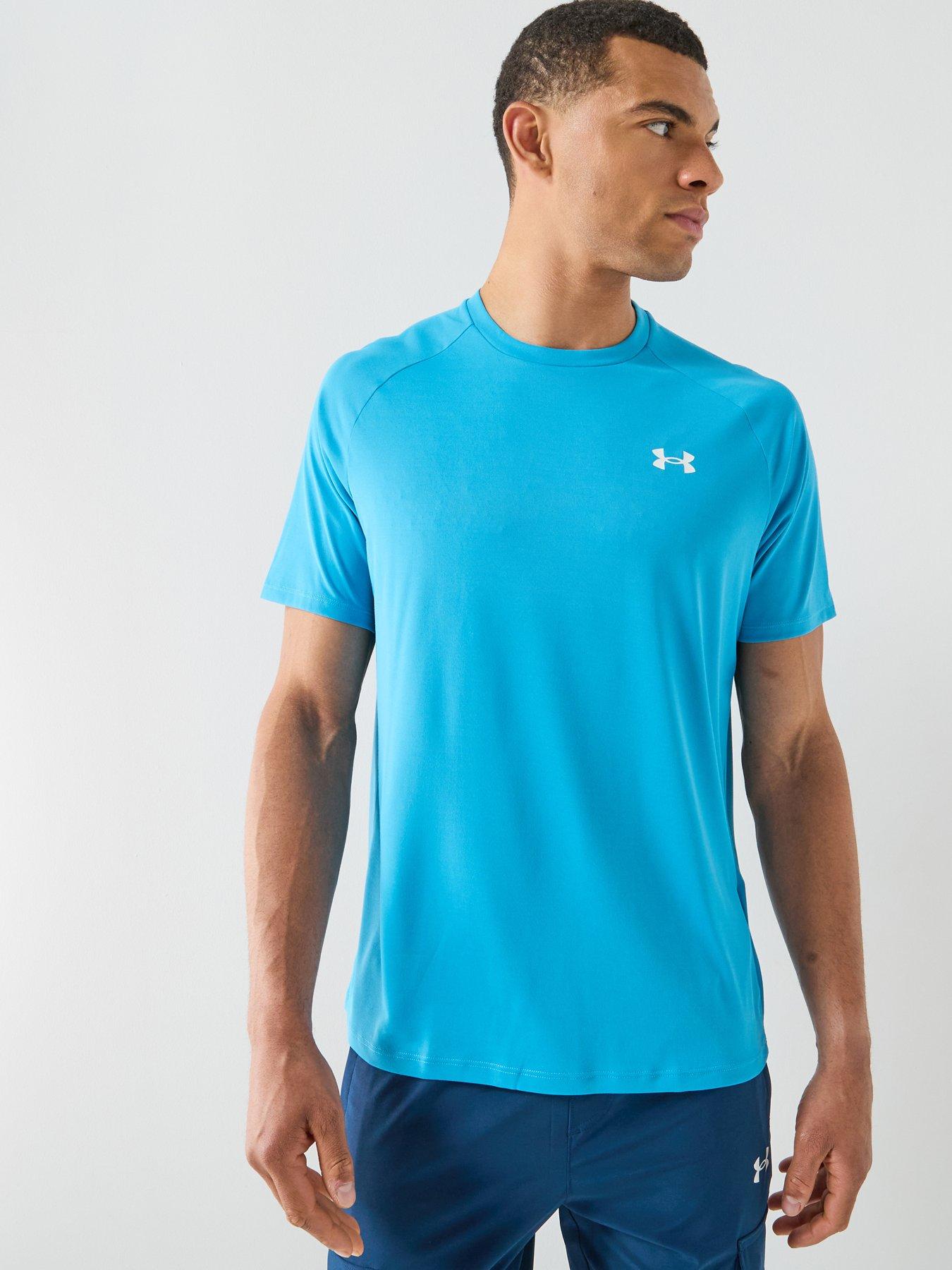 Image 1 of 6 of UNDER ARMOUR Mens Training Tech Short Sleeve Crew - Blue