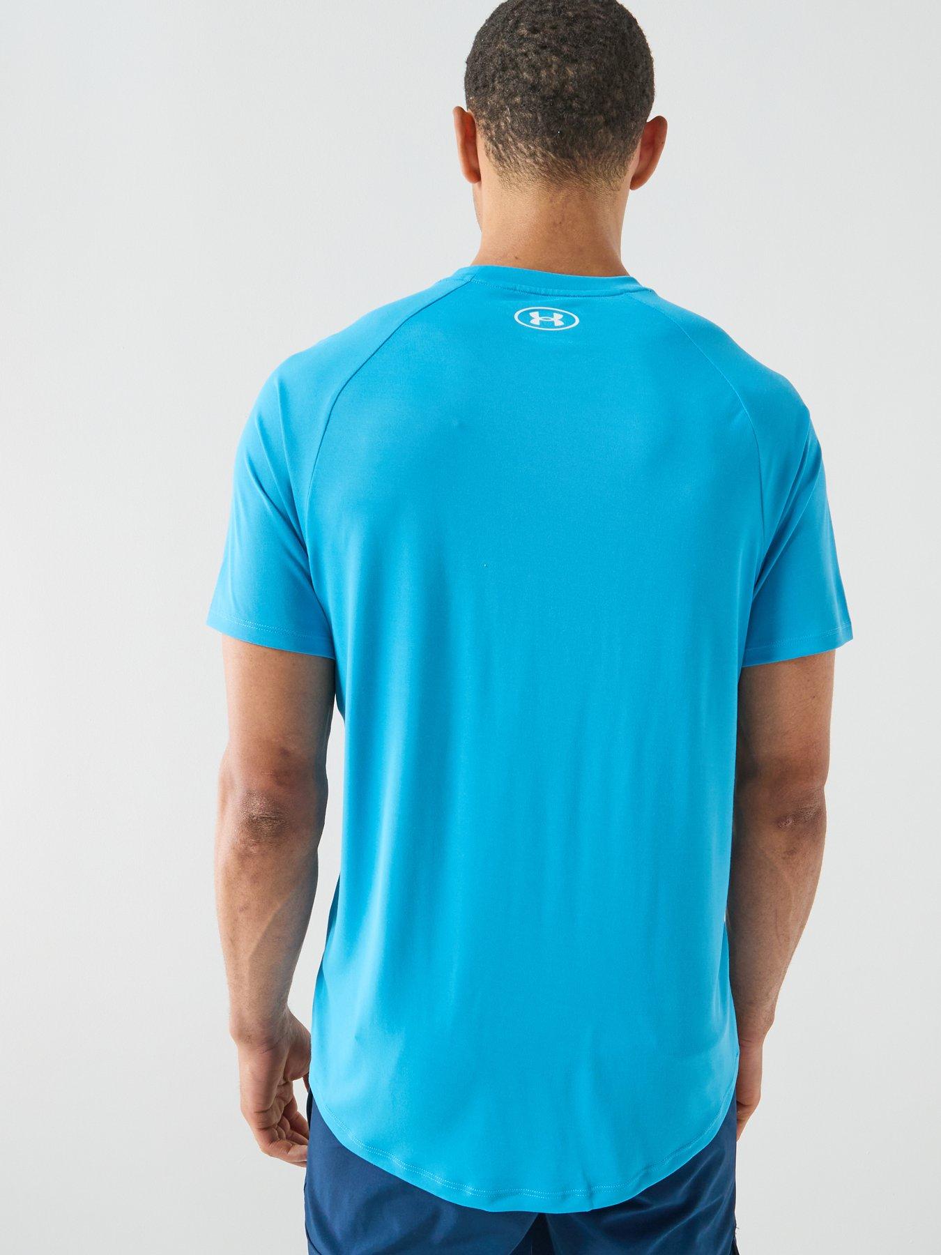 Image 2 of 6 of UNDER ARMOUR Mens Training Tech Short Sleeve Crew - Blue