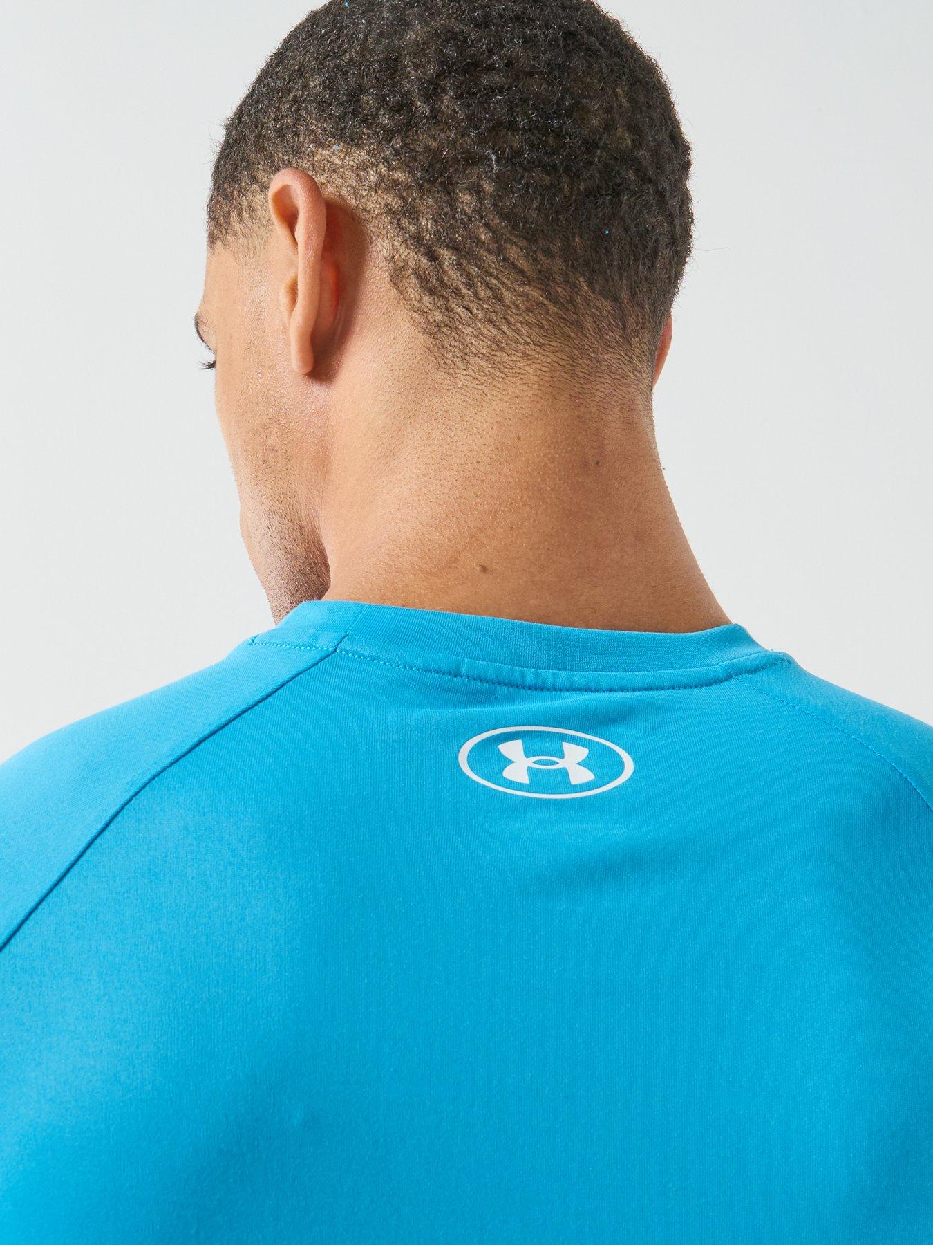 Image 5 of 6 of UNDER ARMOUR Mens Training Tech Short Sleeve Crew - Blue