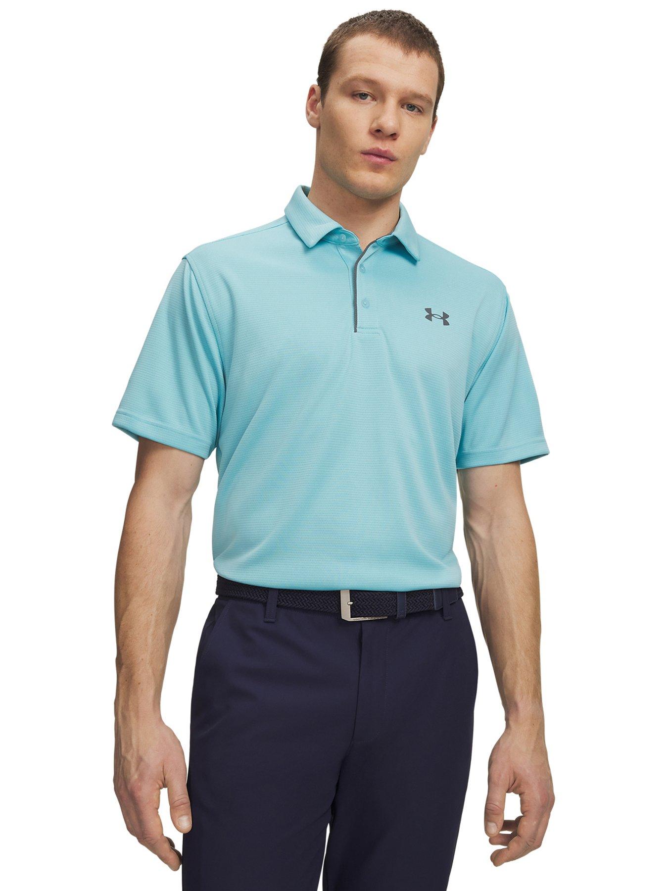 UNDER ARMOUR Mens Golf Tech Short Sleeve Polo Shirt - Blue