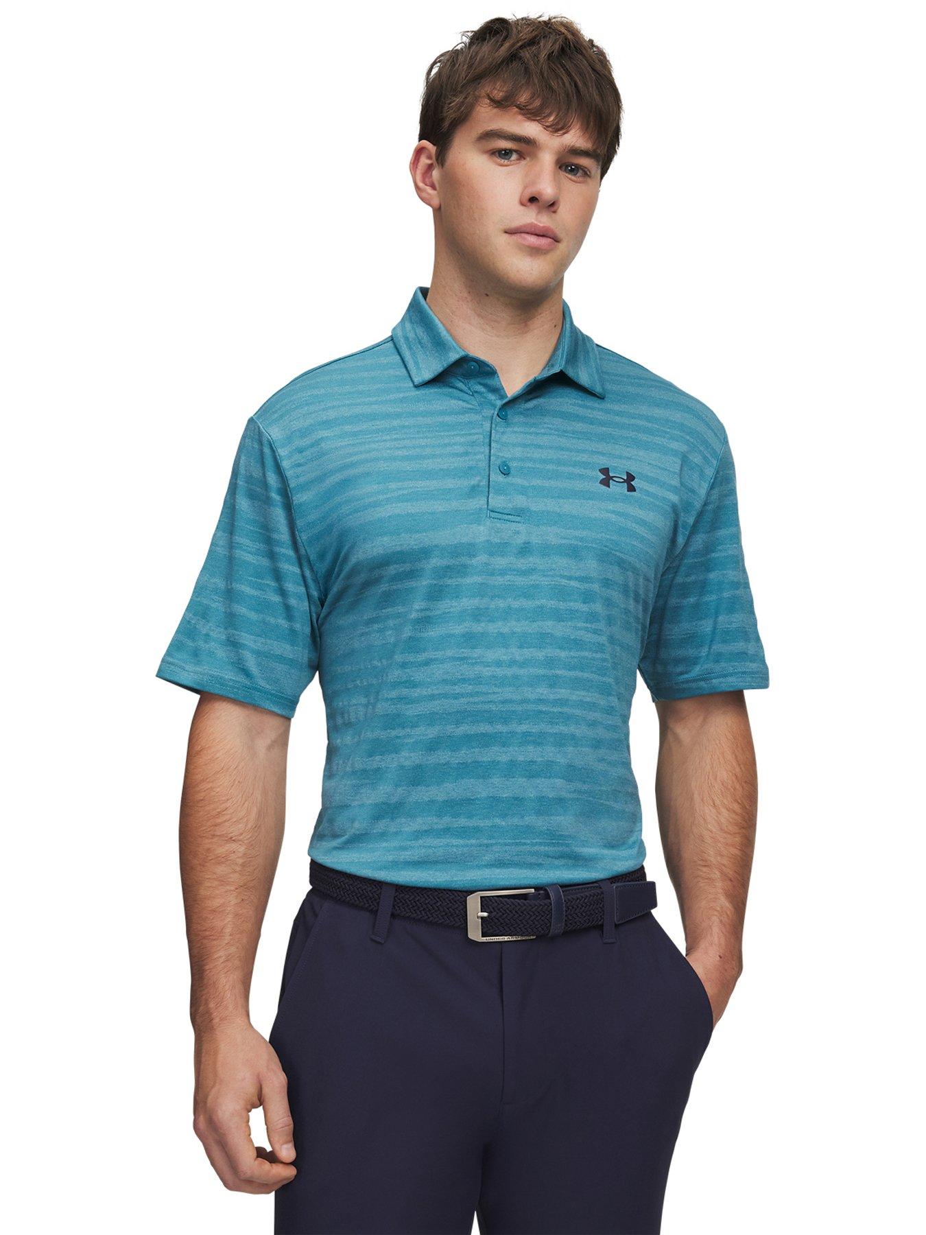UNDER ARMOUR Mens Golf Playoff Short Sleeve Polo - Blue