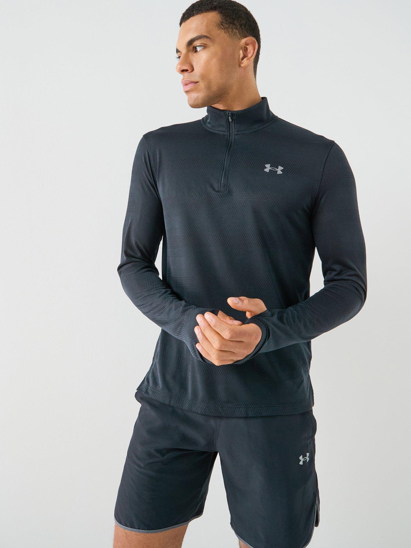 UNDER ARMOUR Mens Running Velociti 1/4 Zip - Black