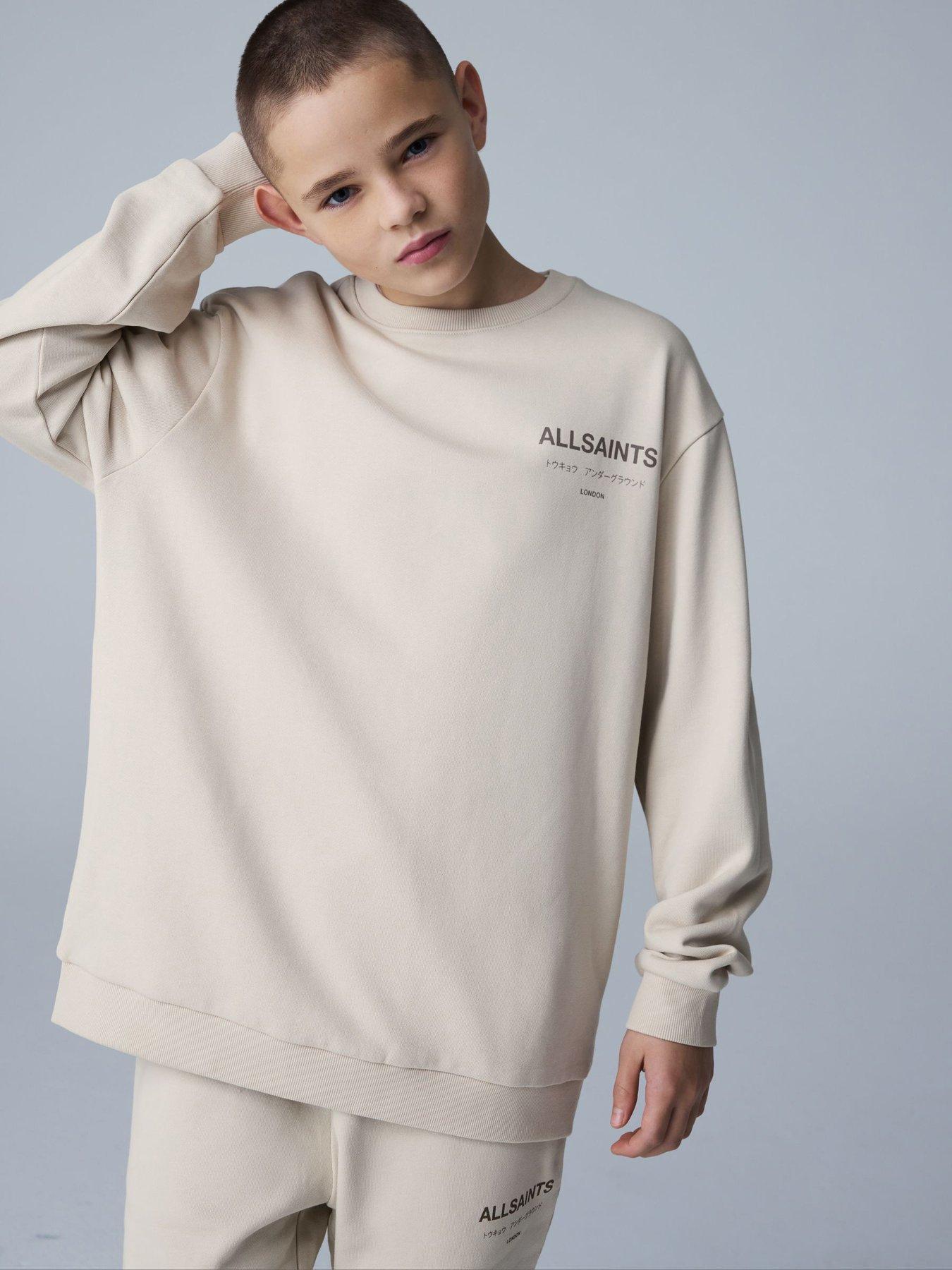 smALLSAINTS Older Boys Underground Sweatshirt and Shorts Set - Beige